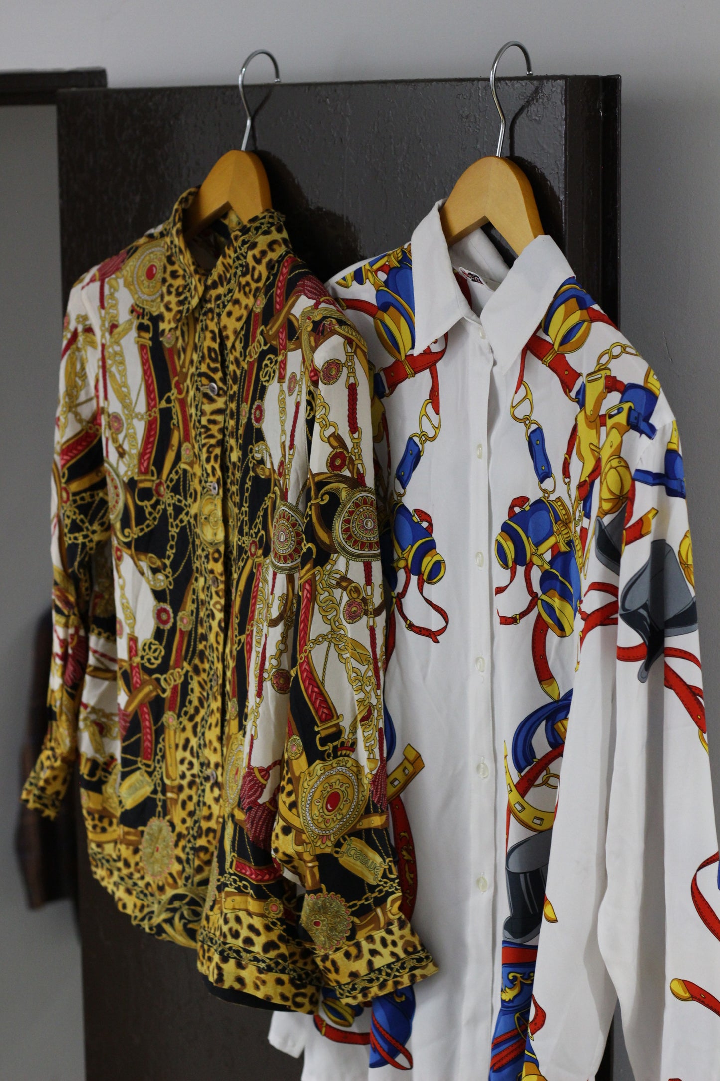 Vintage Chain Print Long Sleeve Blouse x5点