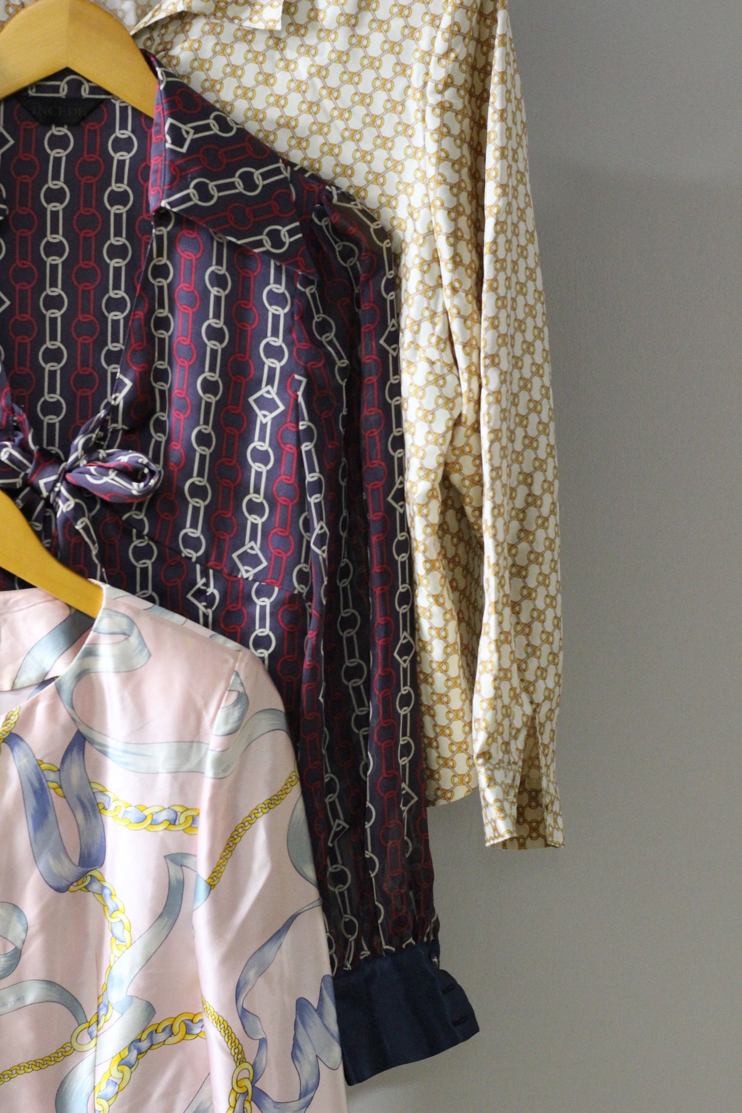 Vintage Chain Print Long Sleeve Blouse x5点