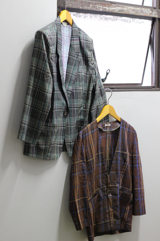 Vintage Check Sheer Jacket x2点