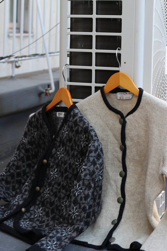 Women's Vintage Tyrolean Cardigan Made In Iceland & Austria x2点