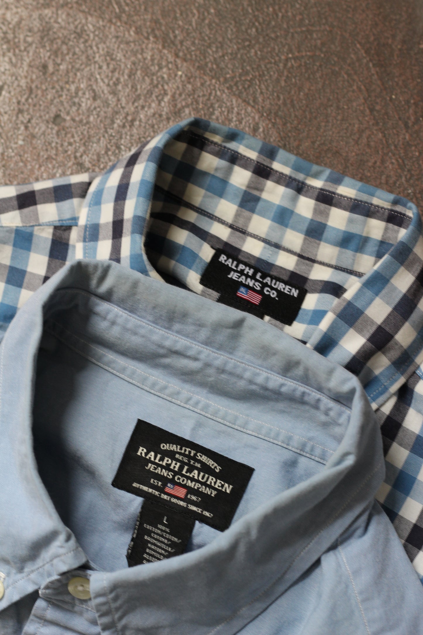 90's Ralph Lauren Jeans Short Sleeve Shirt x2点