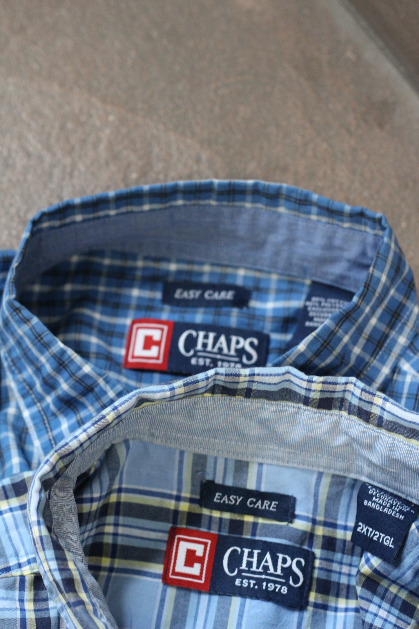 90's CHAPS Ralph Lauren Check Short Sleeve Shirt x2点