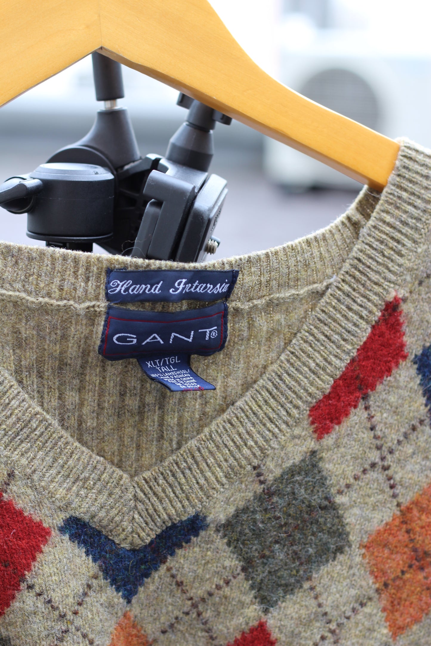 Men's Vintage Argyle Knit Vest set x2点