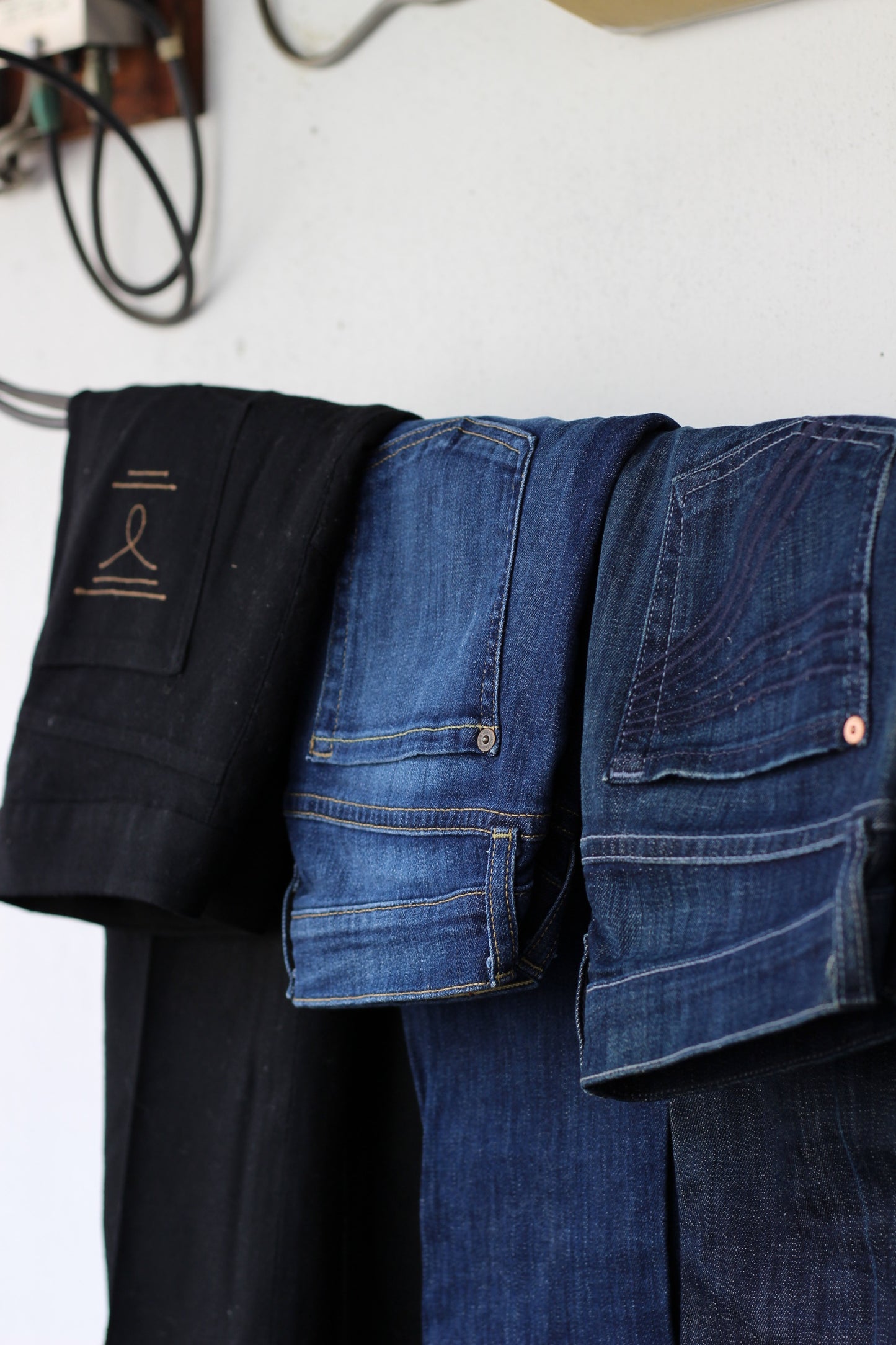 Y2K Ladies Made in USA Vintage denim pants x6点