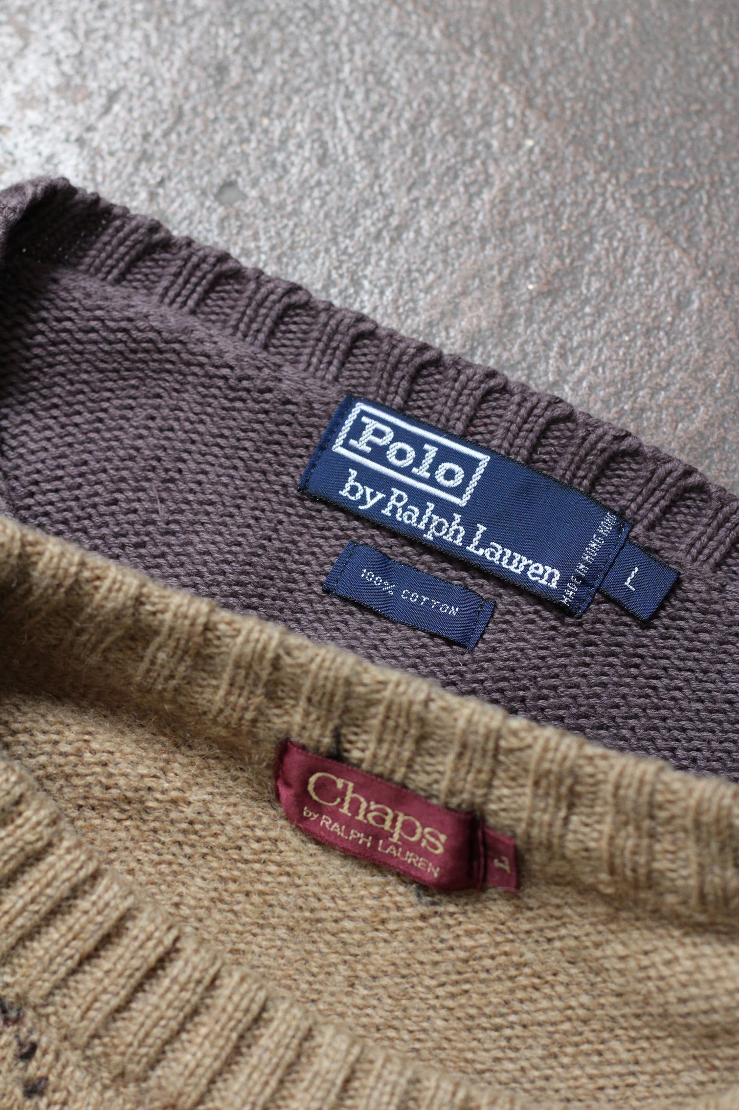 90-00's Ralph Lauren Argyle Knit Sweater x2点