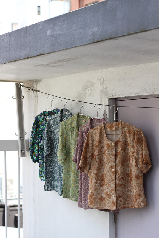 Vintage Floral Short Sleeve Blouse x10点
