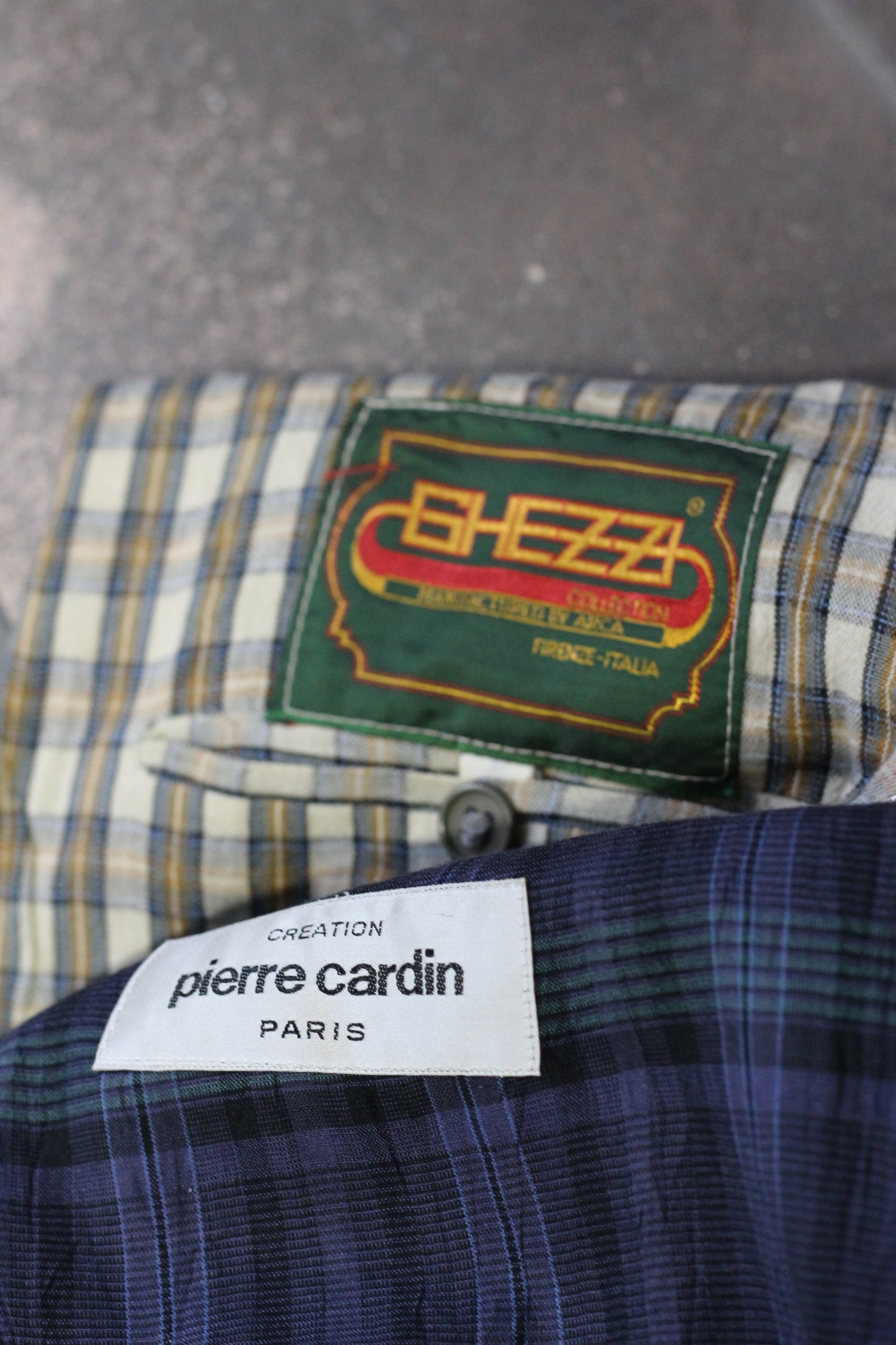 Men's Import Vintage Check Linen Tailored Jacket x2点