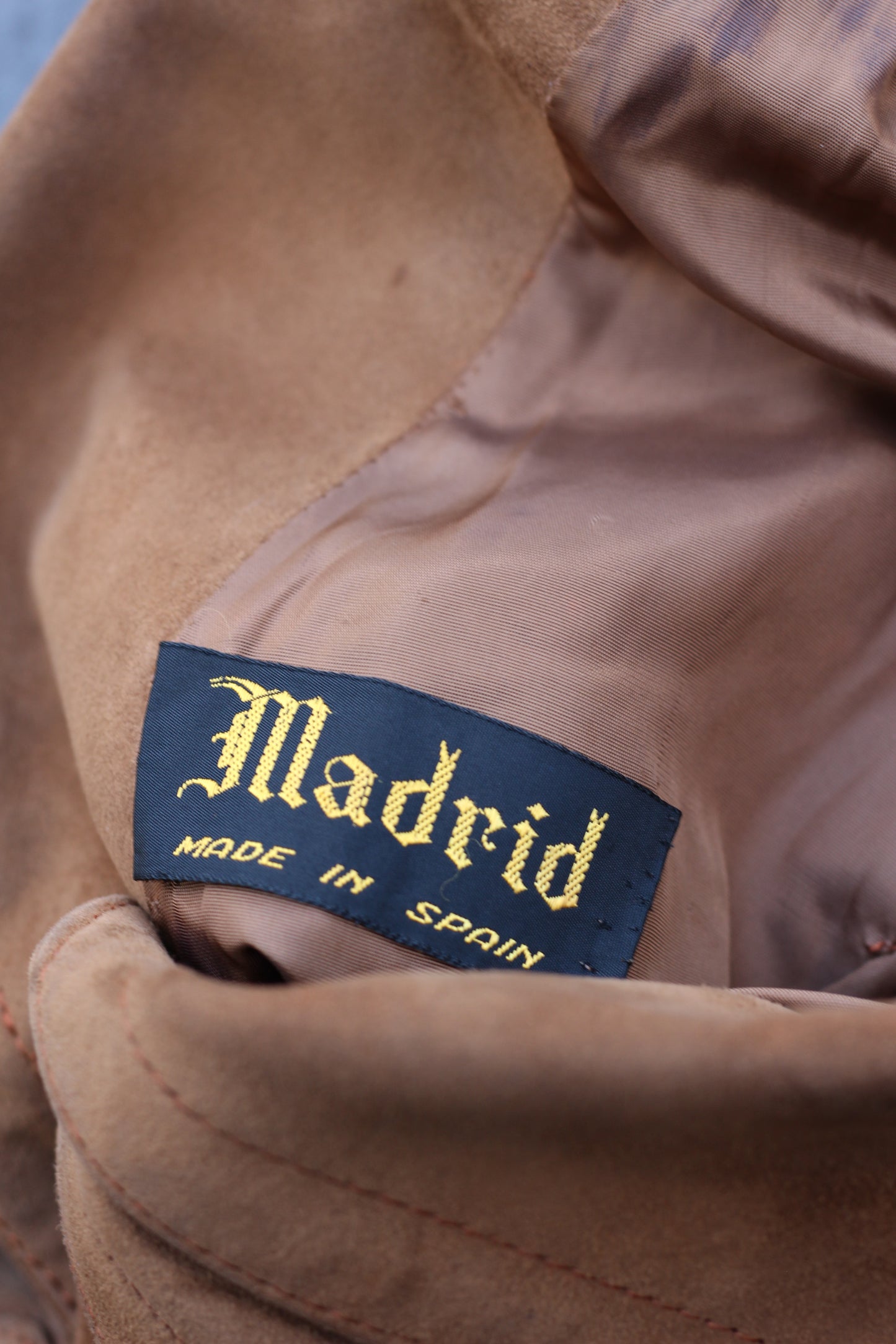 Women's Vintage Made In Spain Leather Coat x2点