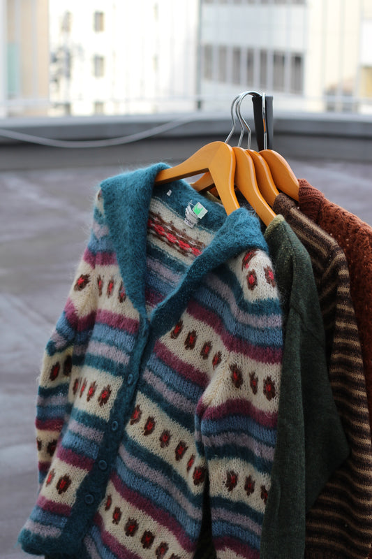 Made In Italy Women's Vintage Knit Cardigan Bulk set x10点