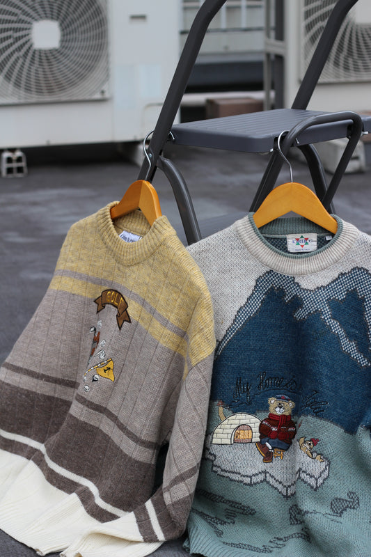 Men's Vintage Made In Italy Design Knitwear x2点