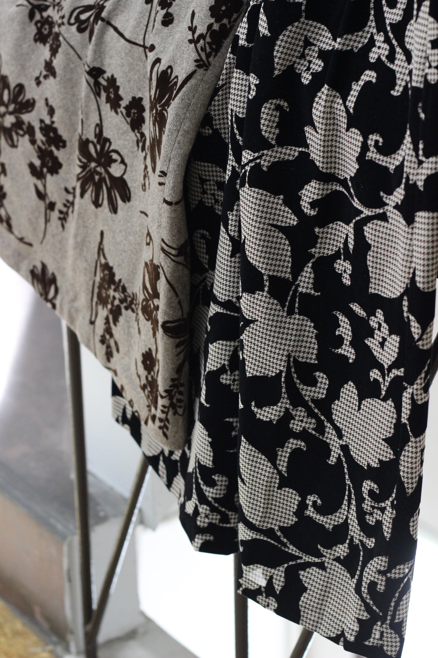 Vintage Flocky Flower Skirt x2点