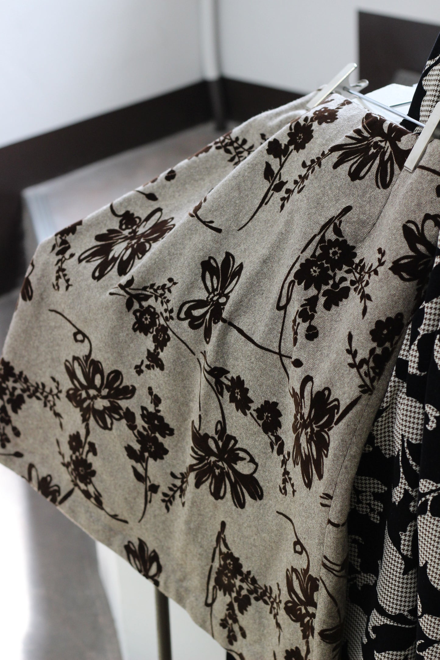 Vintage Flocky Flower Skirt x2点