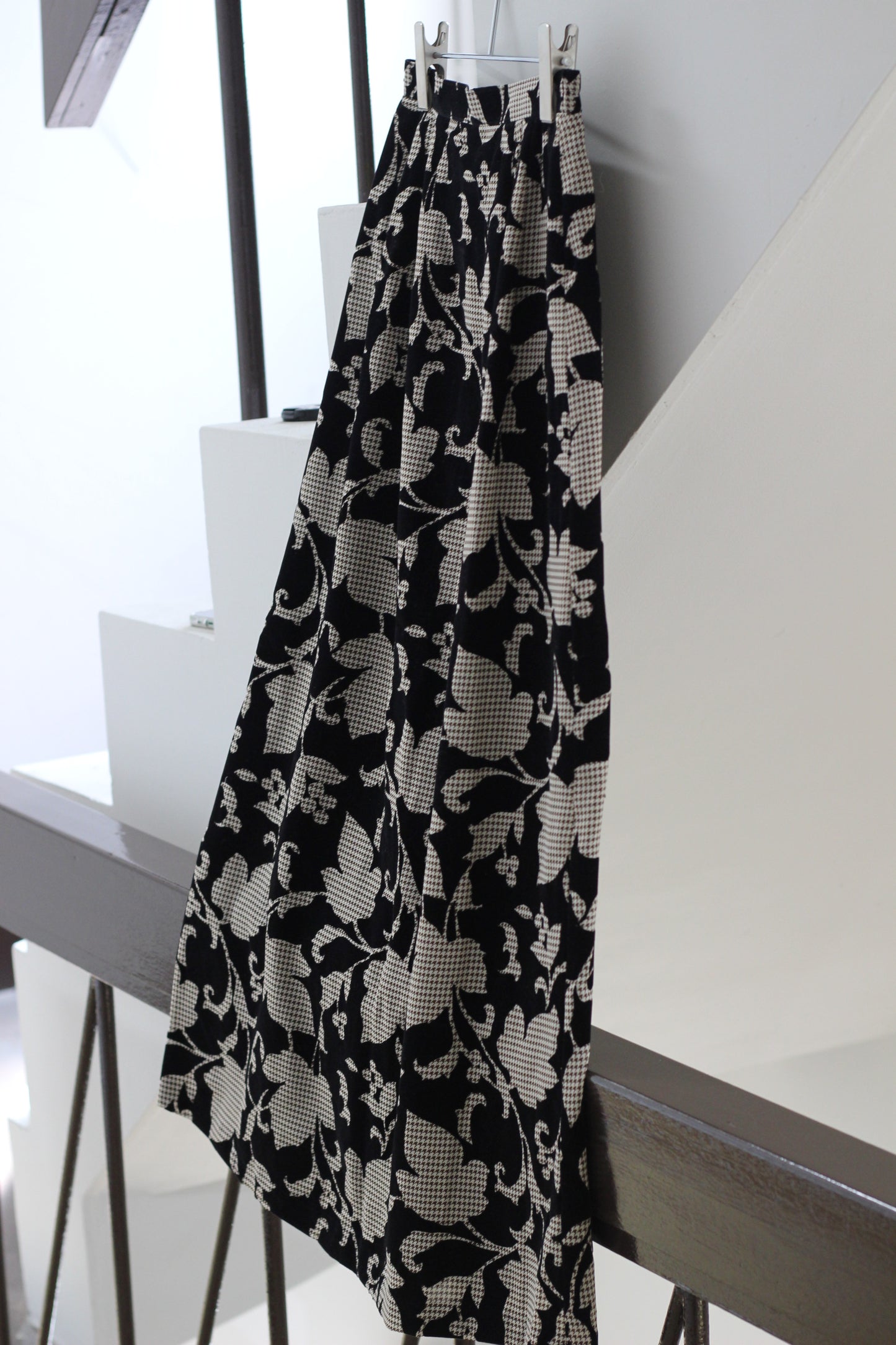 Vintage Flocky Flower Skirt x2点