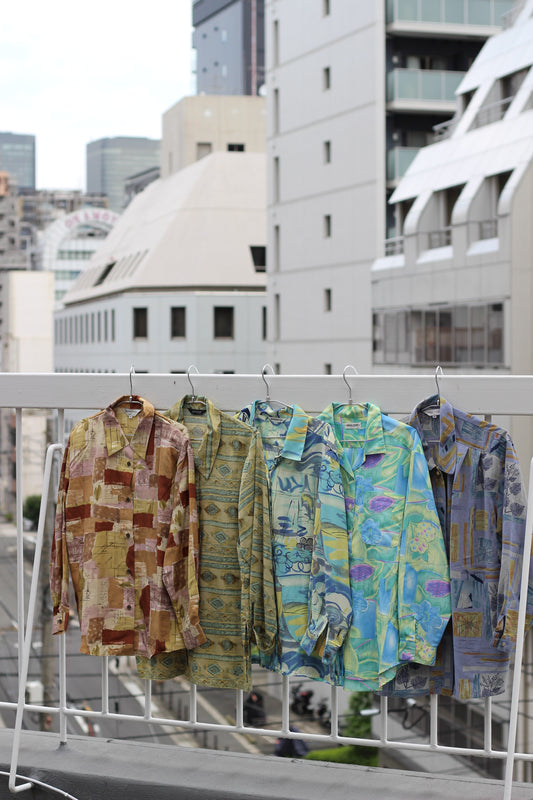 Vintage Design Pattern Long Sleeve Shirt x10点