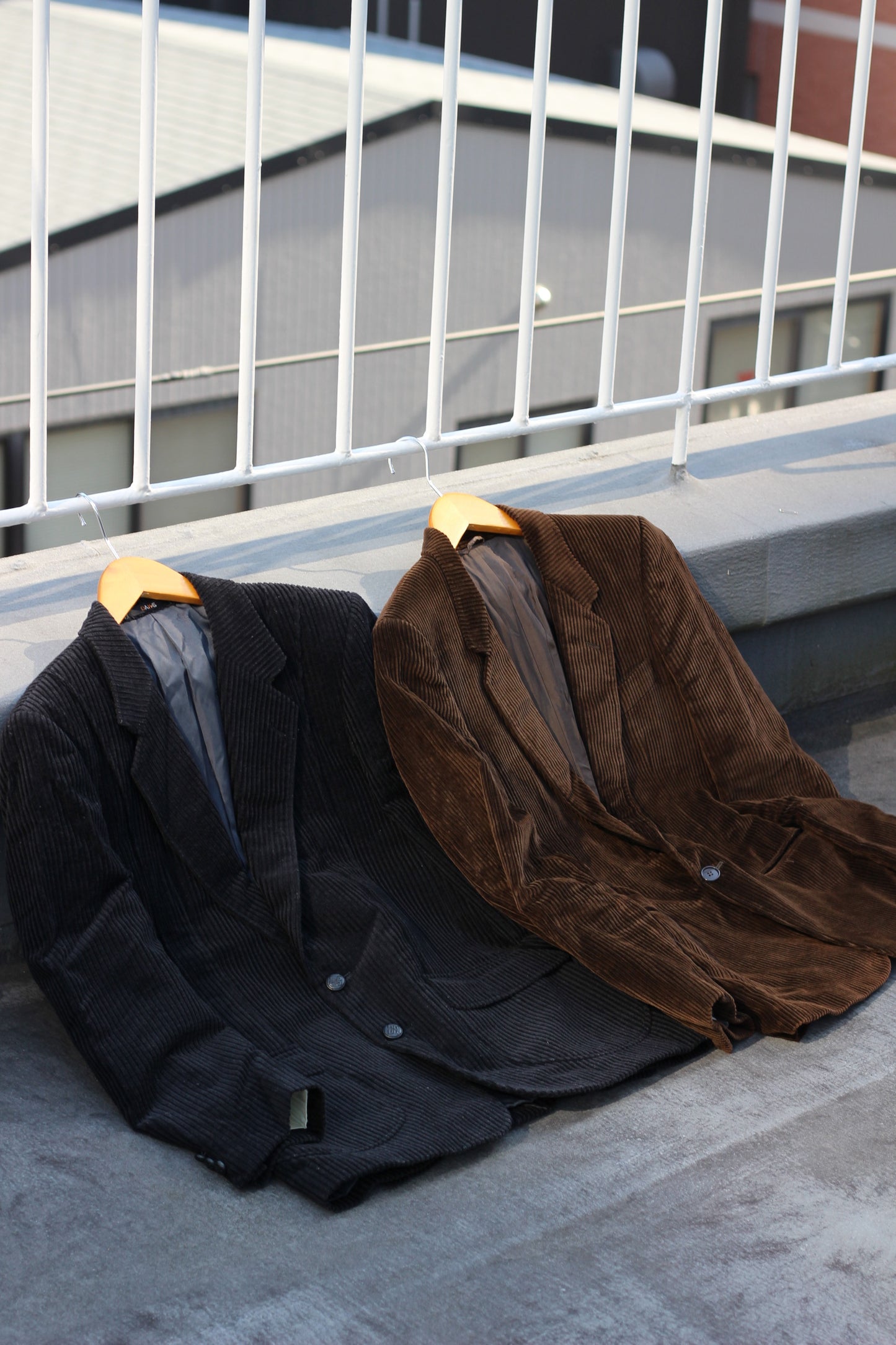 Vintage Men's corduroy tailored jacket x2点