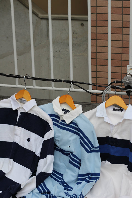 Ralph Lauren & Tommy Hilfiger & Barbarian Rugby Shirt x4点