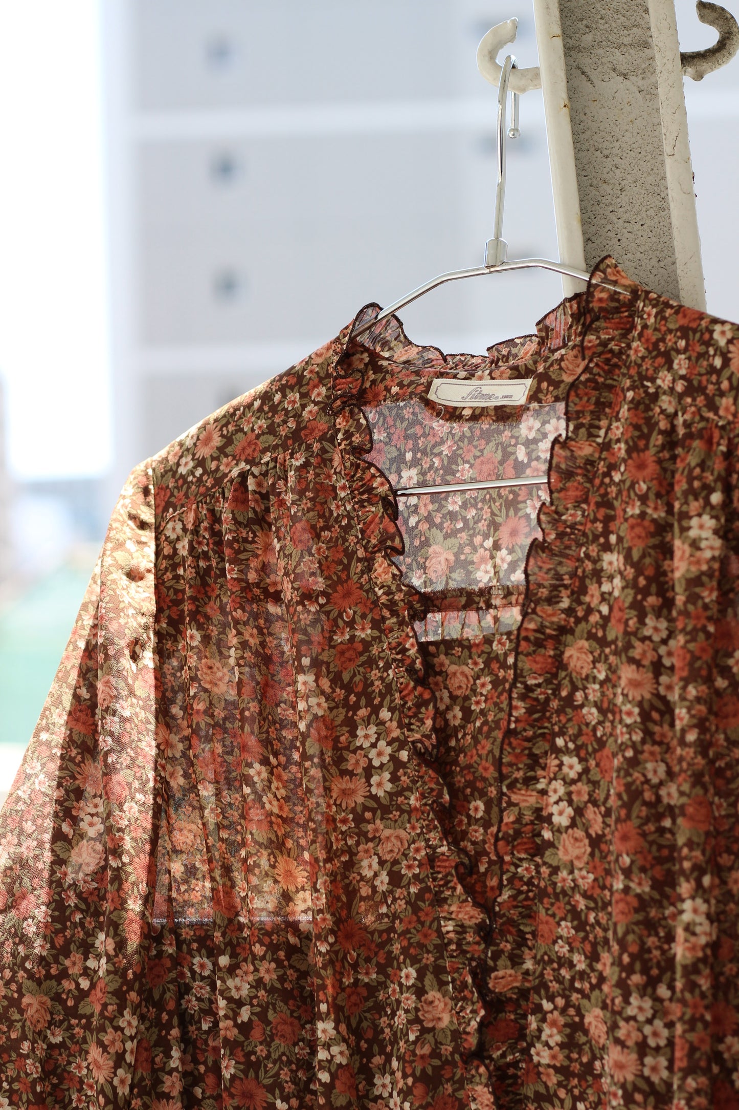 Vintage Floral Short Sleeve One-Piece x2点