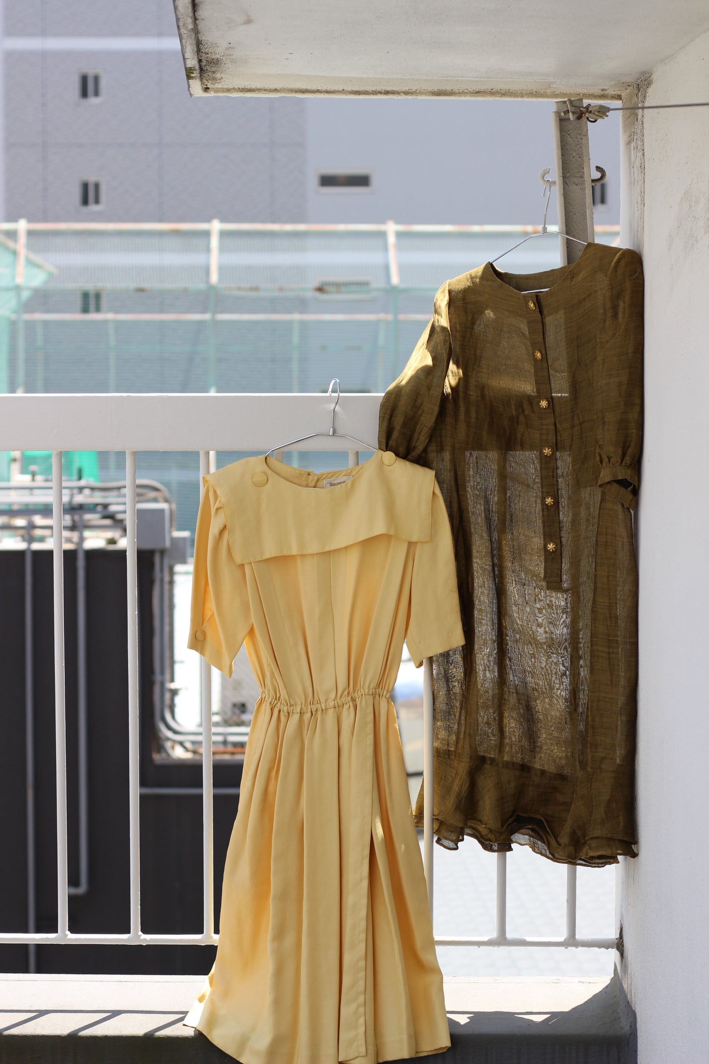 Vintage Simple Color Short Sleeve One-Piece x6点