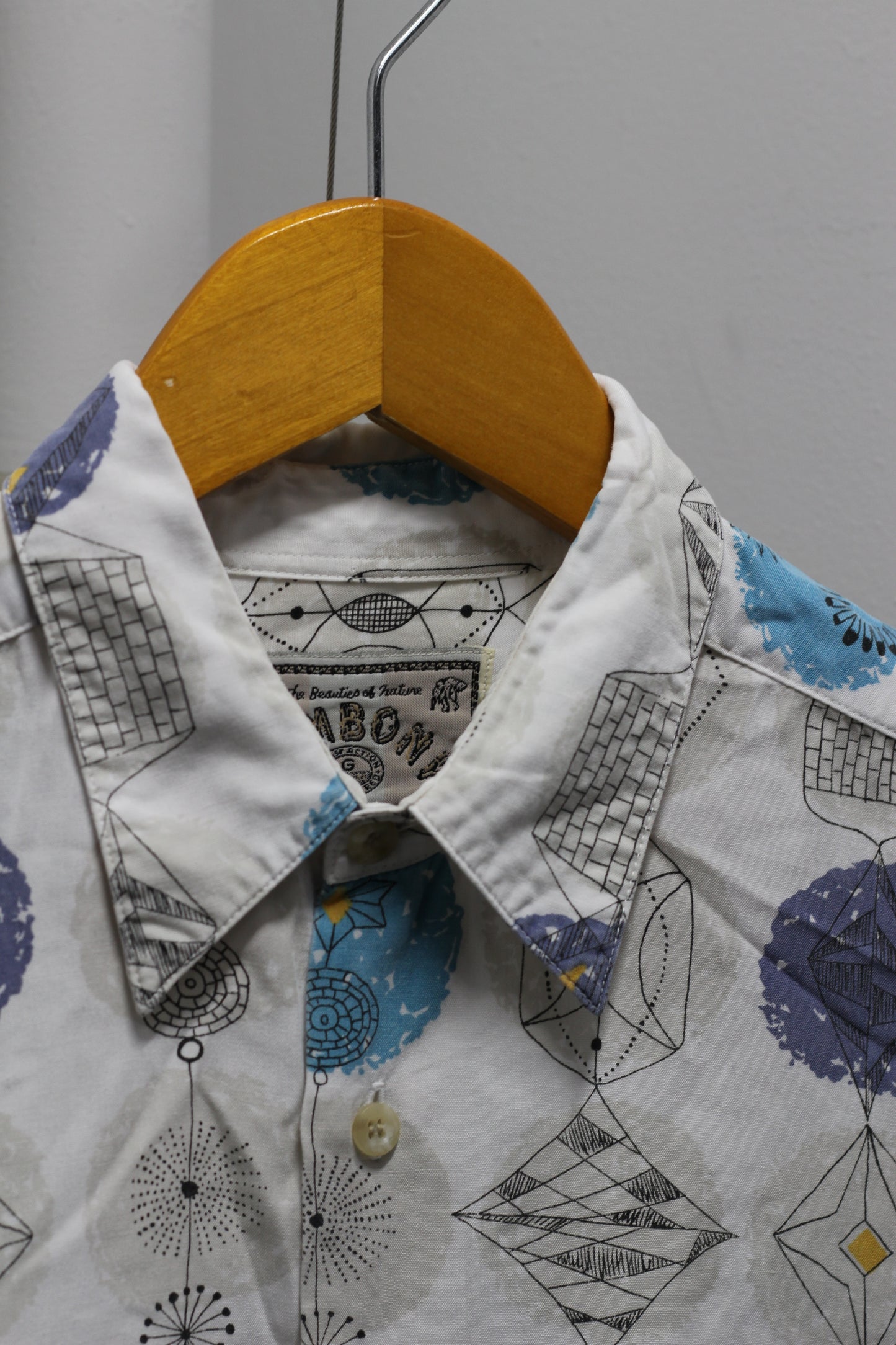 Men's Vintage All Over Print Shirt x3点