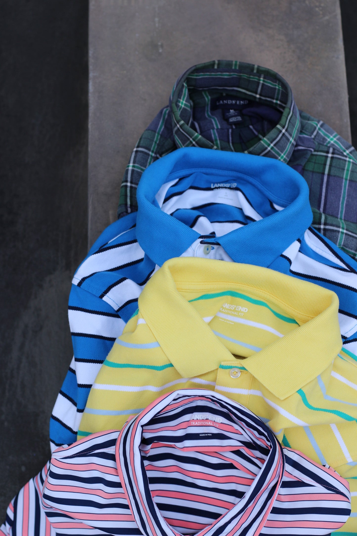 90's 00's Lands' End Shirt & Polo Shirt x4点