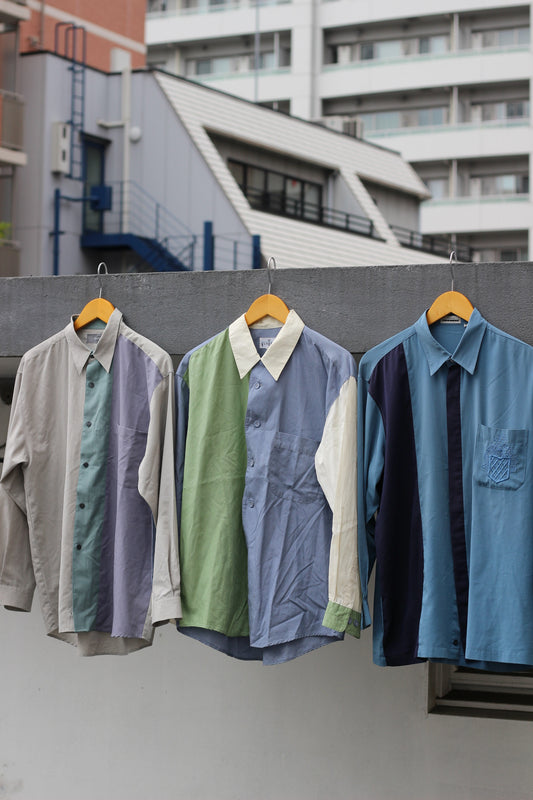 Men's bicolor shirt x3点