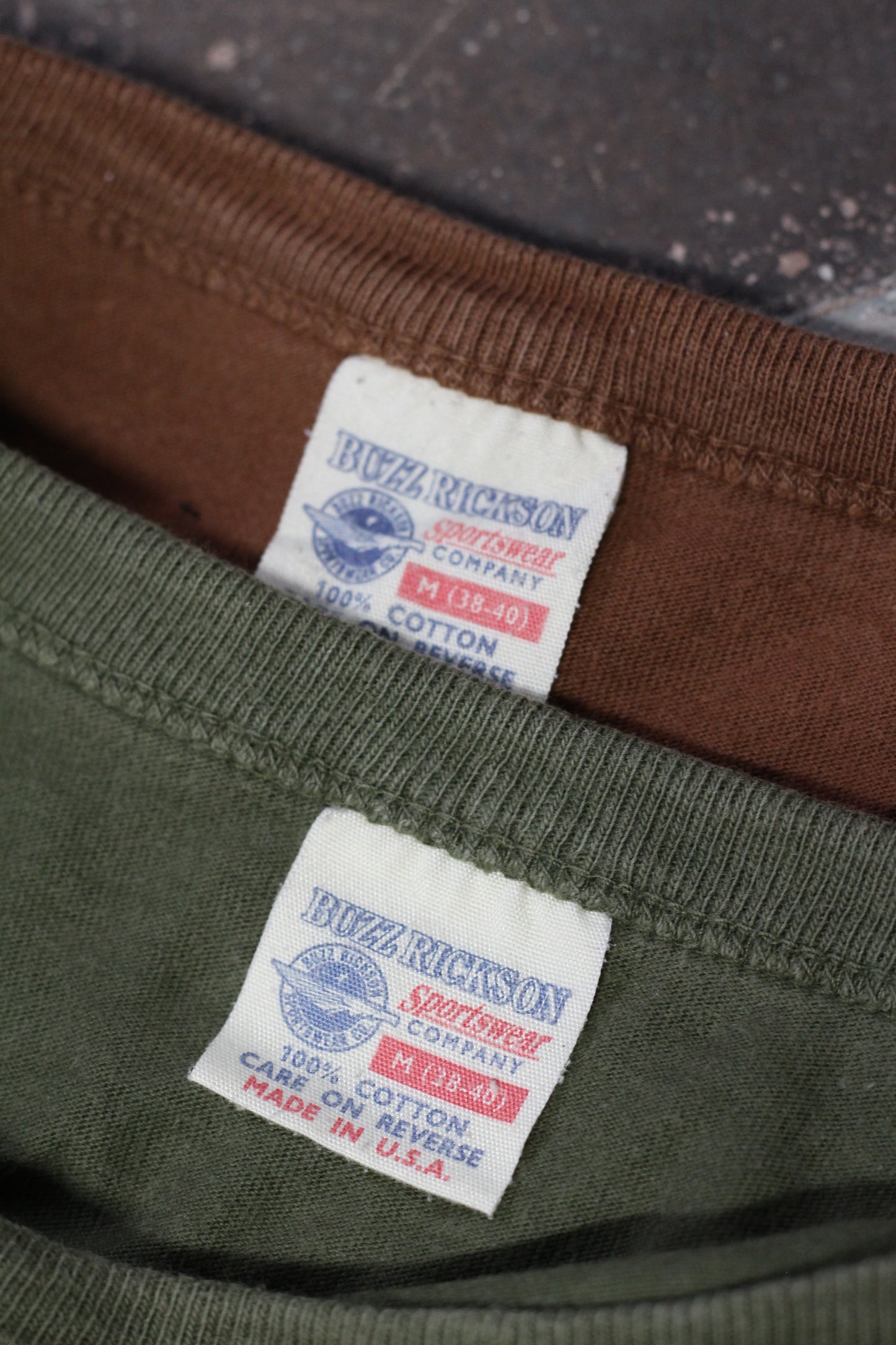 Made In USA BUZZ RICKSON Printe Short Sleeve T-Shirt x2点