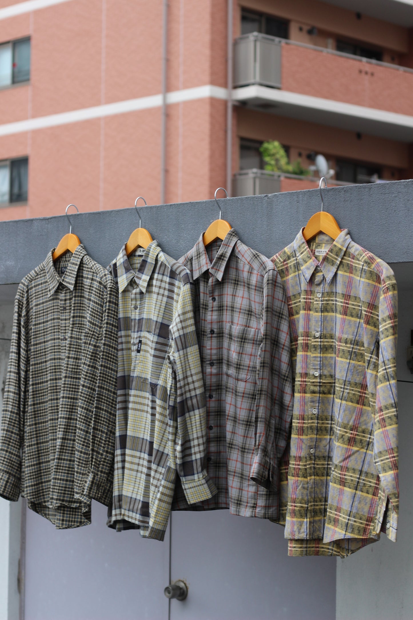 Wool check shirt x12点