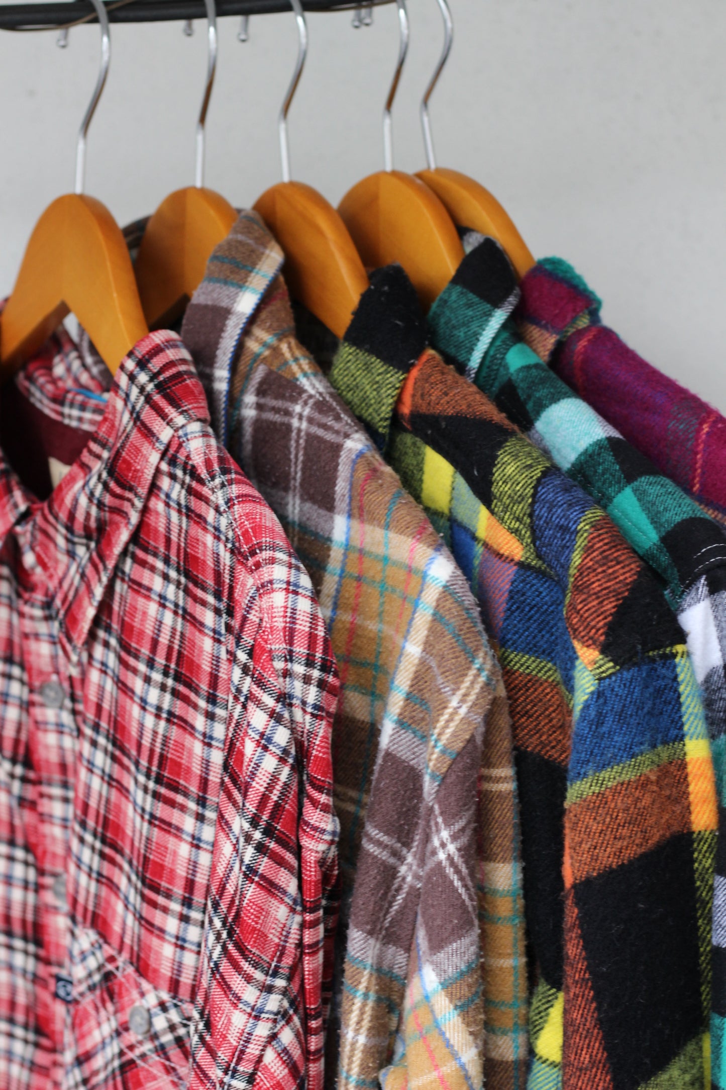 Wool check shirt x12点