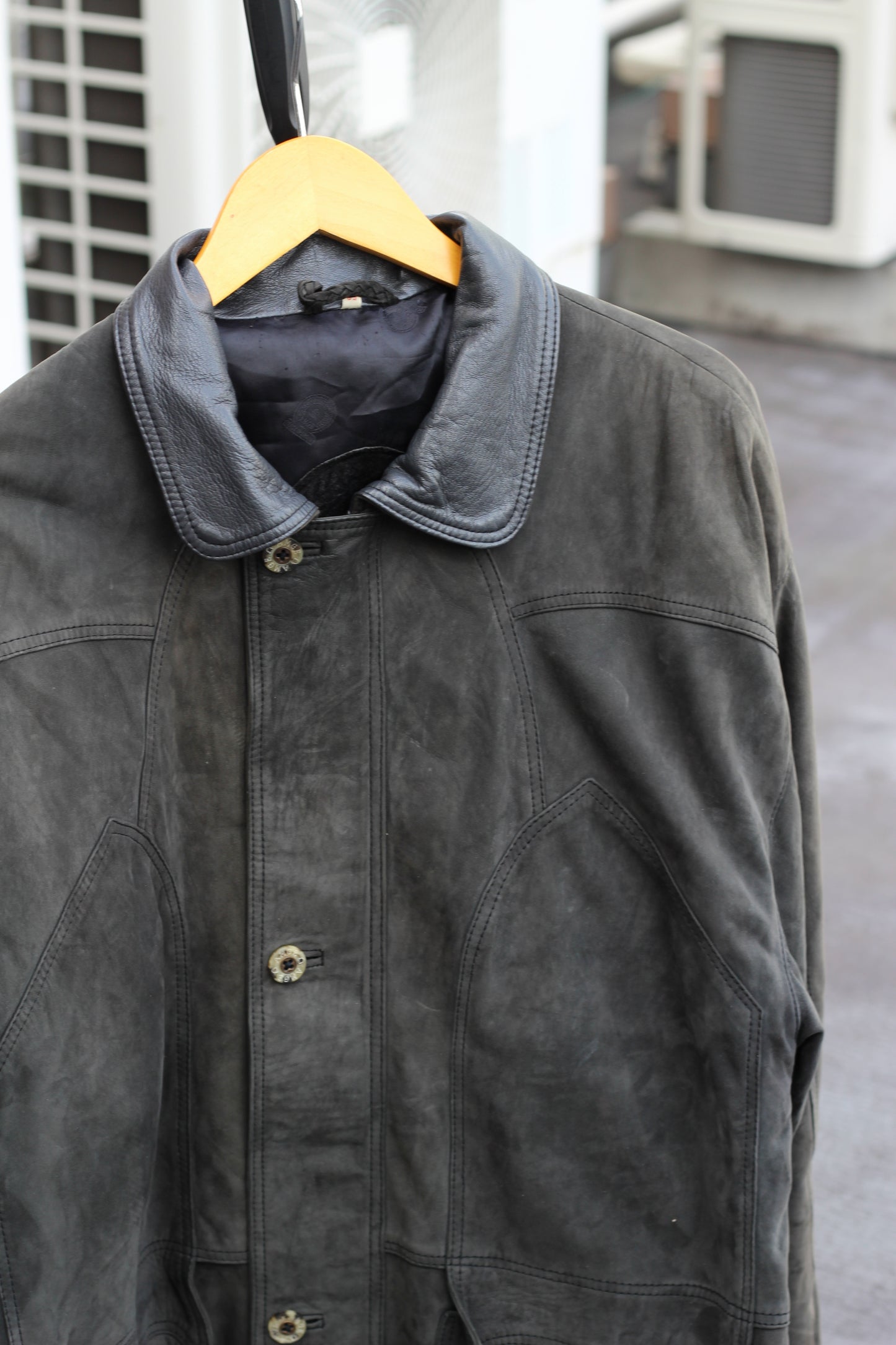 Made In USA 80-90's Branded Garments Leather Trucker Jacket & 70-80's Golden Bear G-1 Leather Flight Jacket set x2点