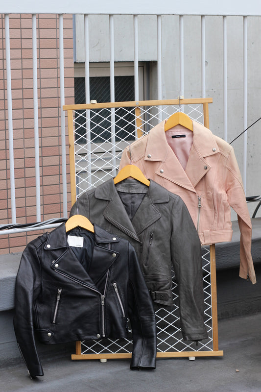 Women's Leather Riders Jacket x4点