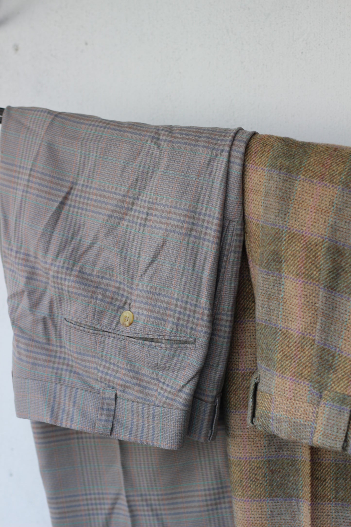 Men's Check Design High-Grade Slacks x7点