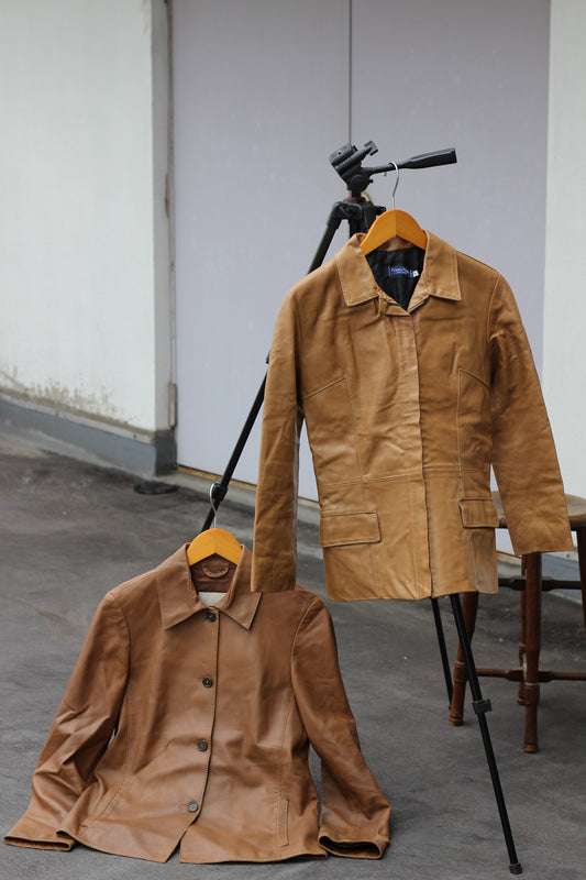 Women's Vintage Made In Italy Leather Blouson x2点