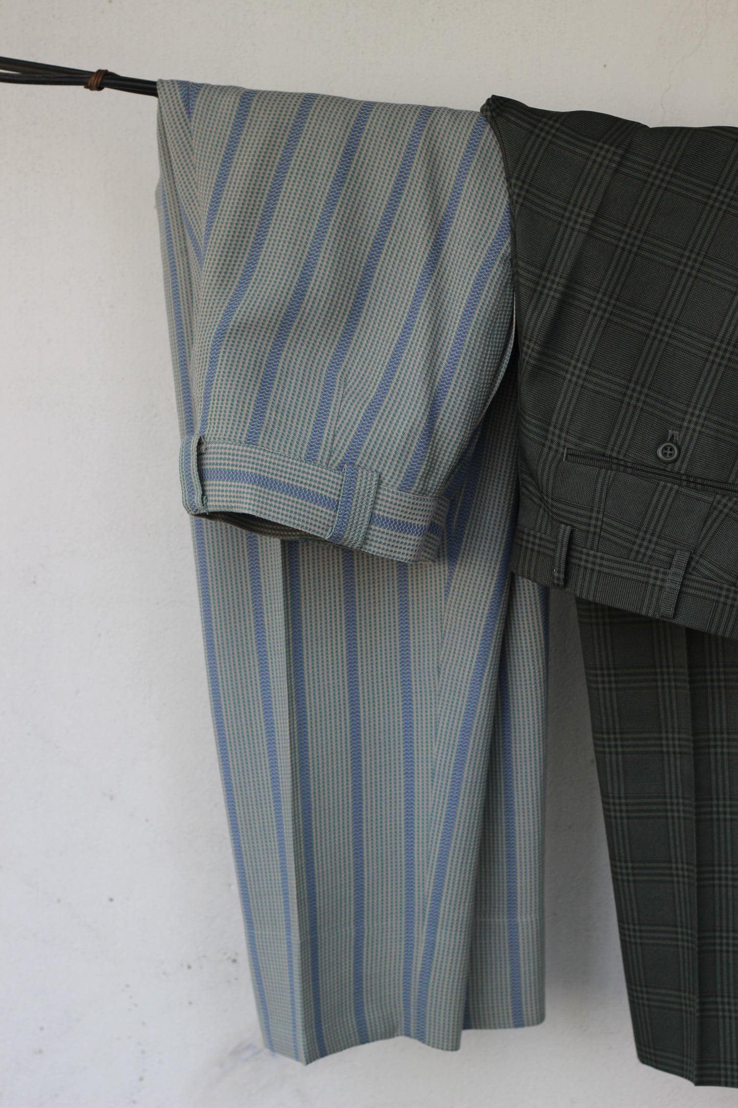 Men's Check Design High-Grade Slacks x7点