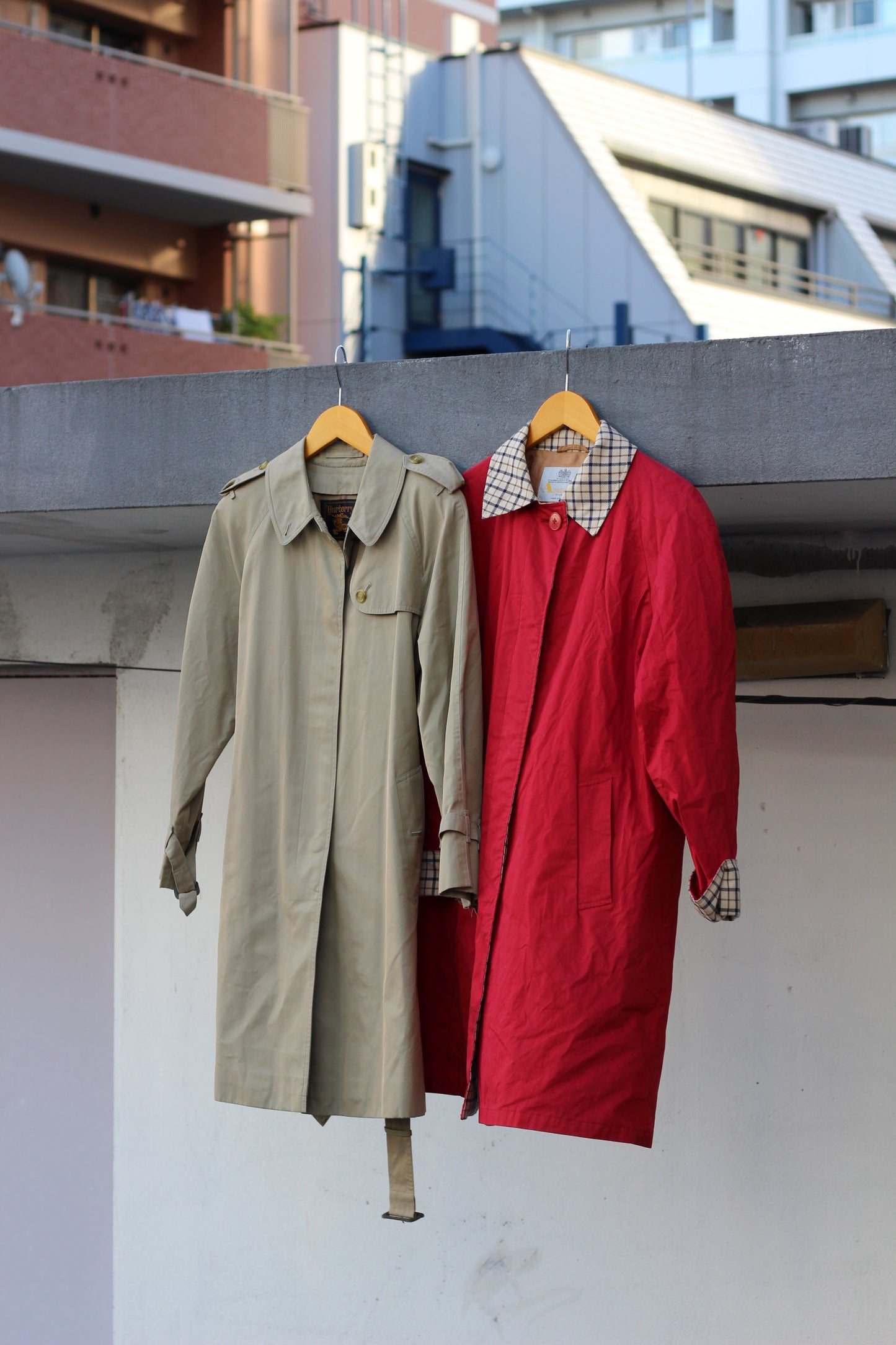 Burberry & Aquascutum coat x2点