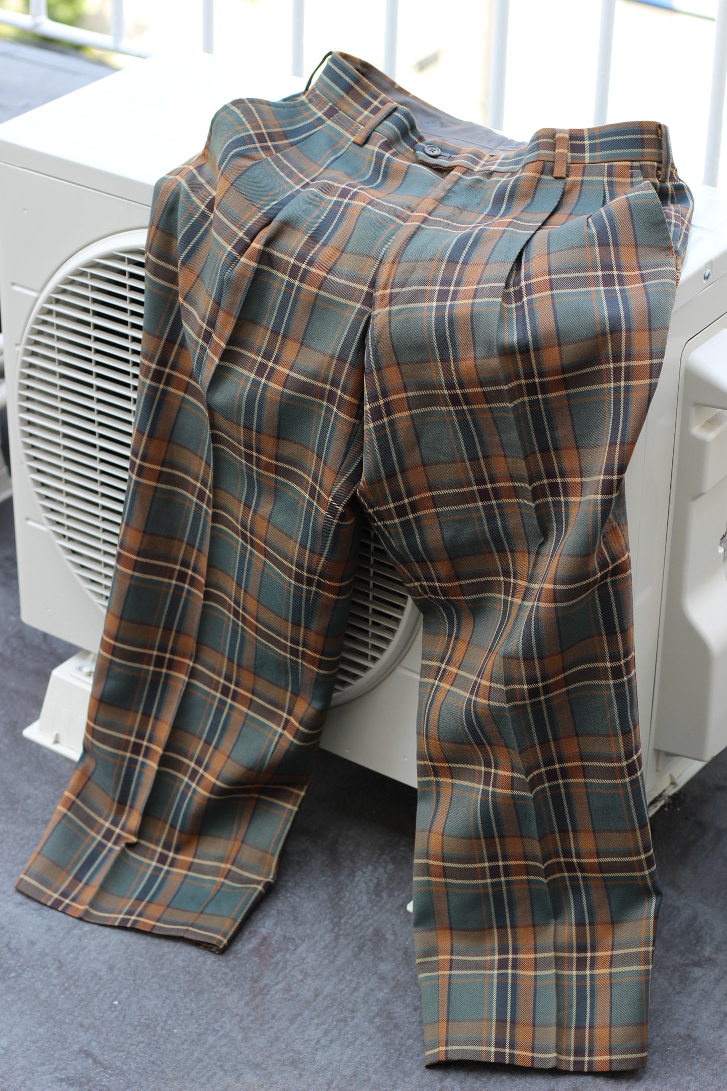 Men's Check Design High-Grade Slacks x7点