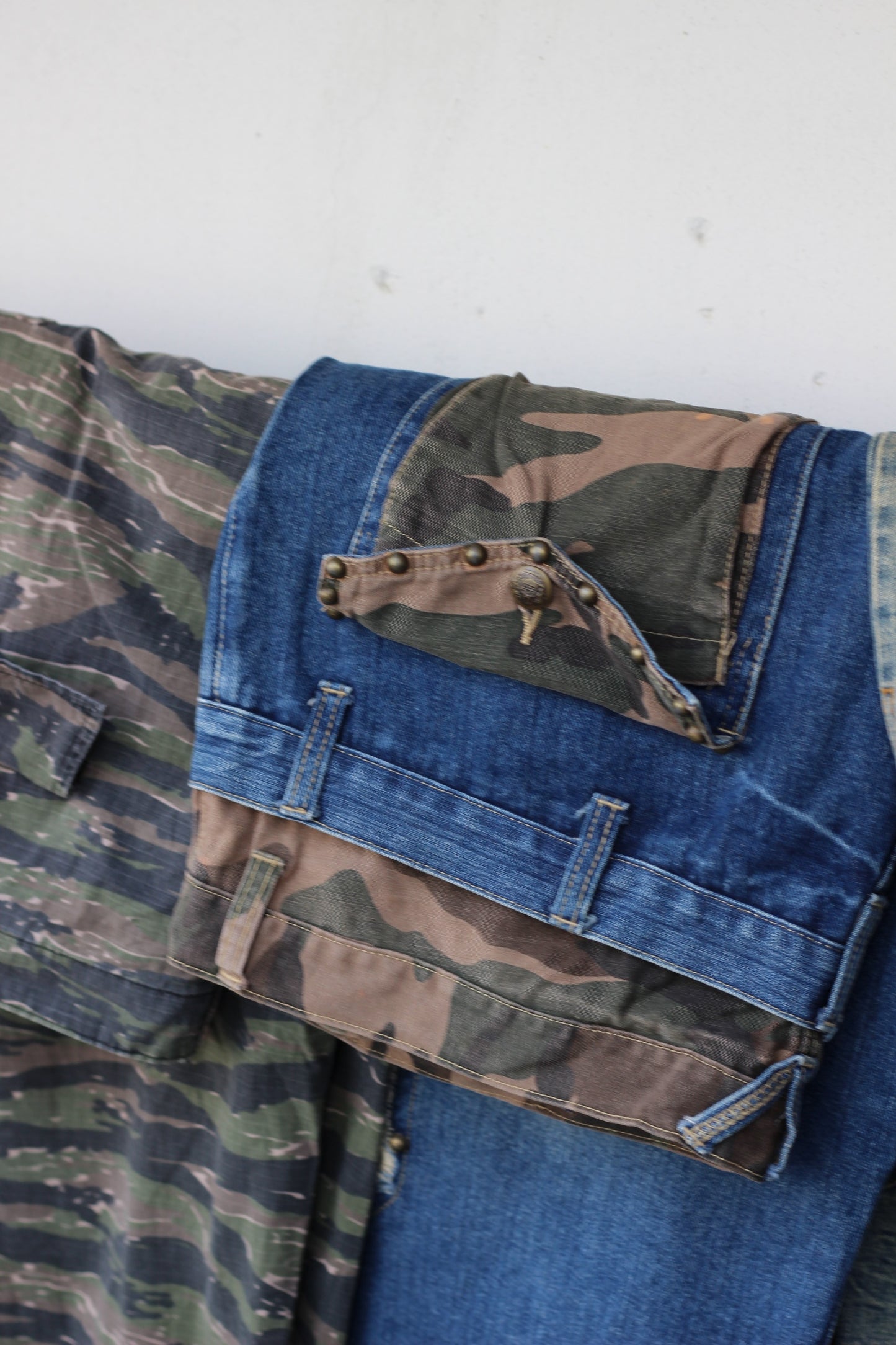 Men's Oversized Denim & Camouflage Bottoms x7点