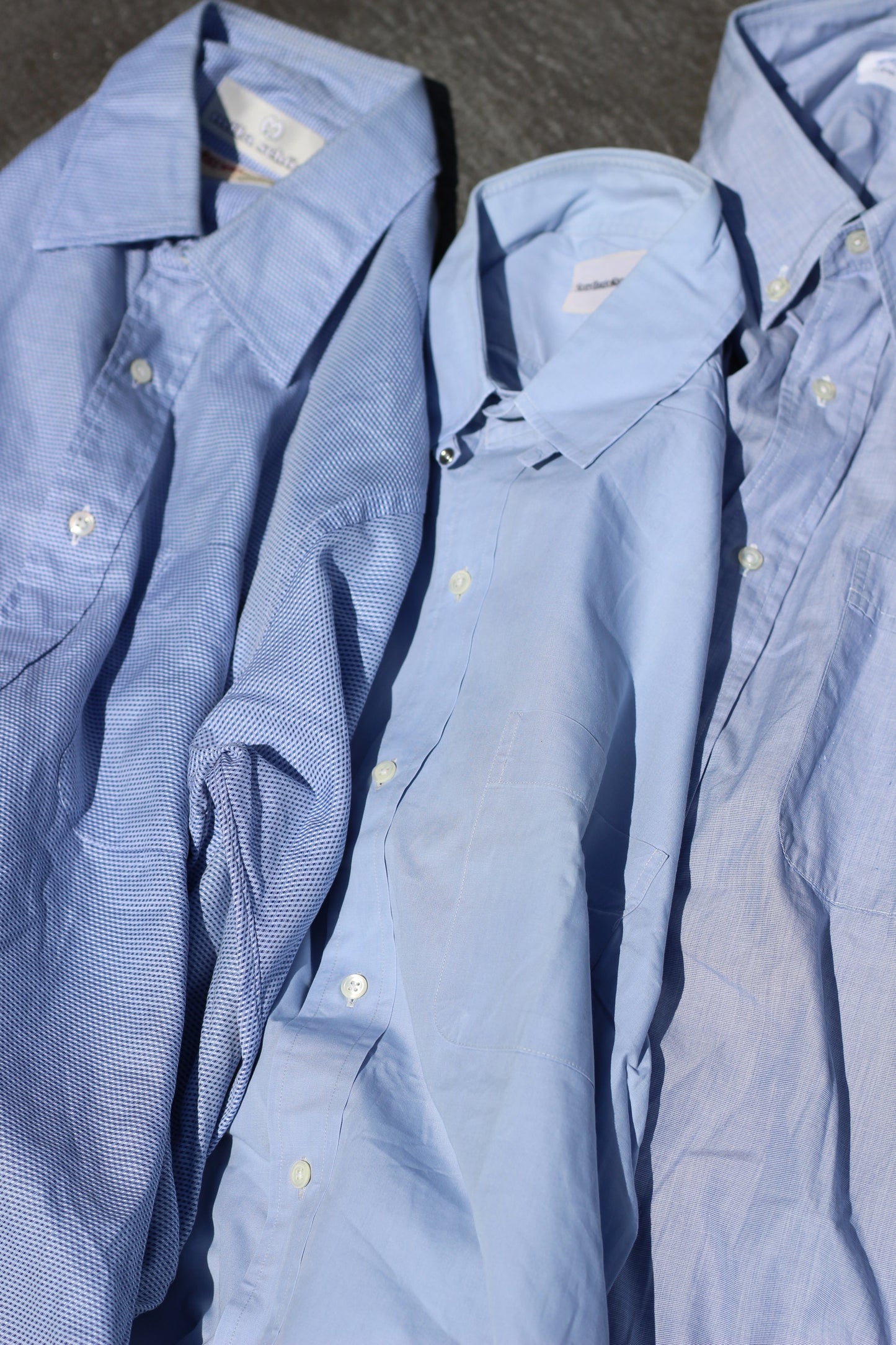 Men's Blue Long Sleeve Shirt x7点