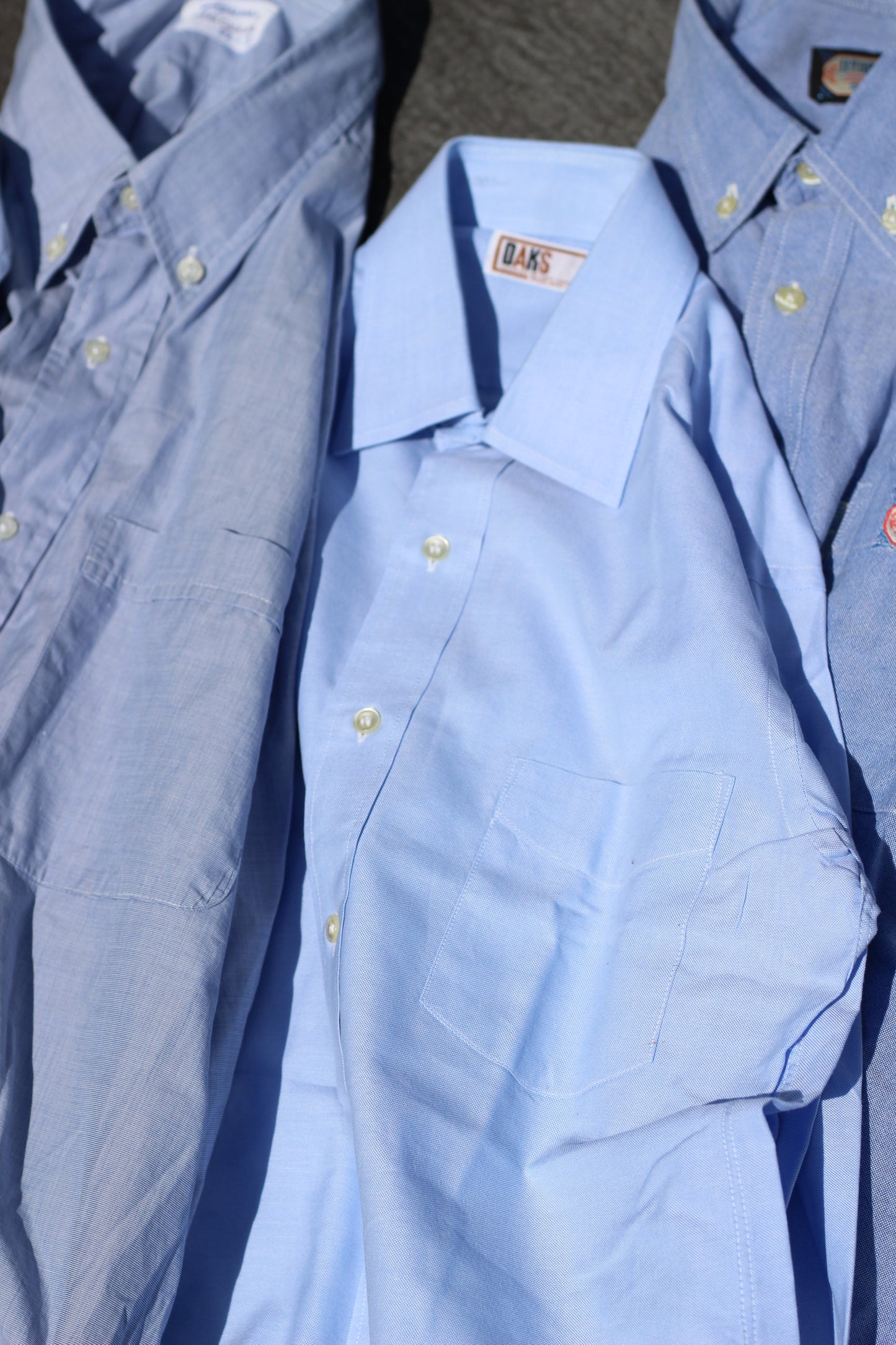 Men's Blue Long Sleeve Shirt x7点