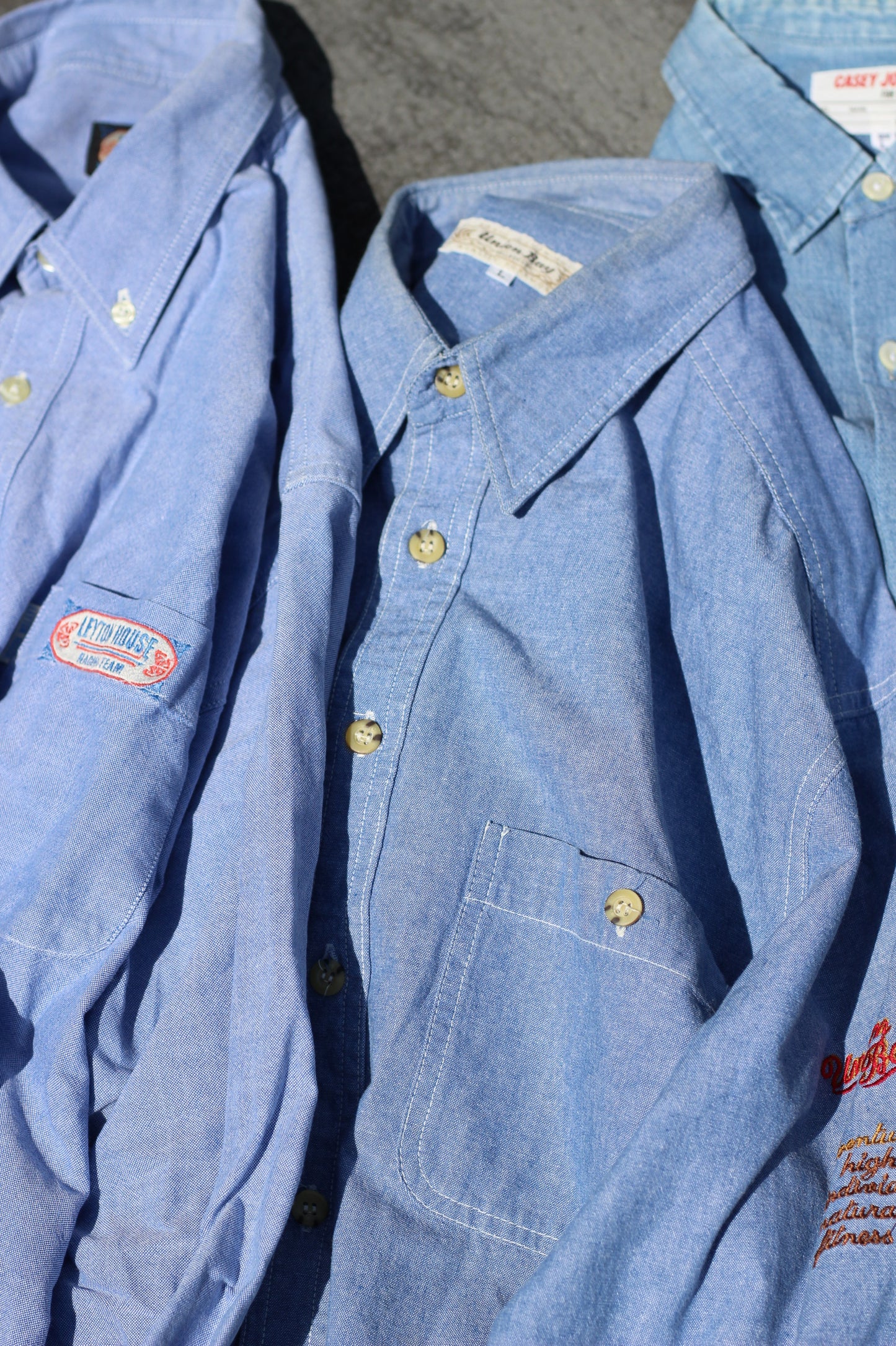 Men's Blue Long Sleeve Shirt x7点