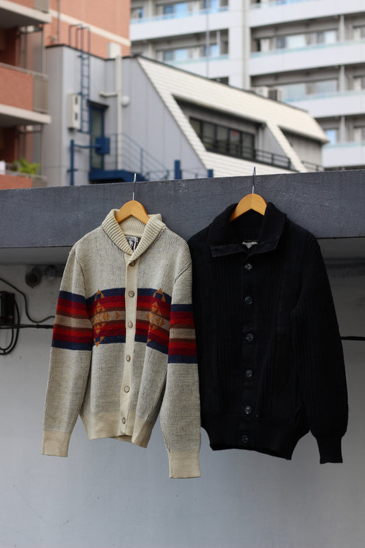 Vintage Knit cardigan x2点