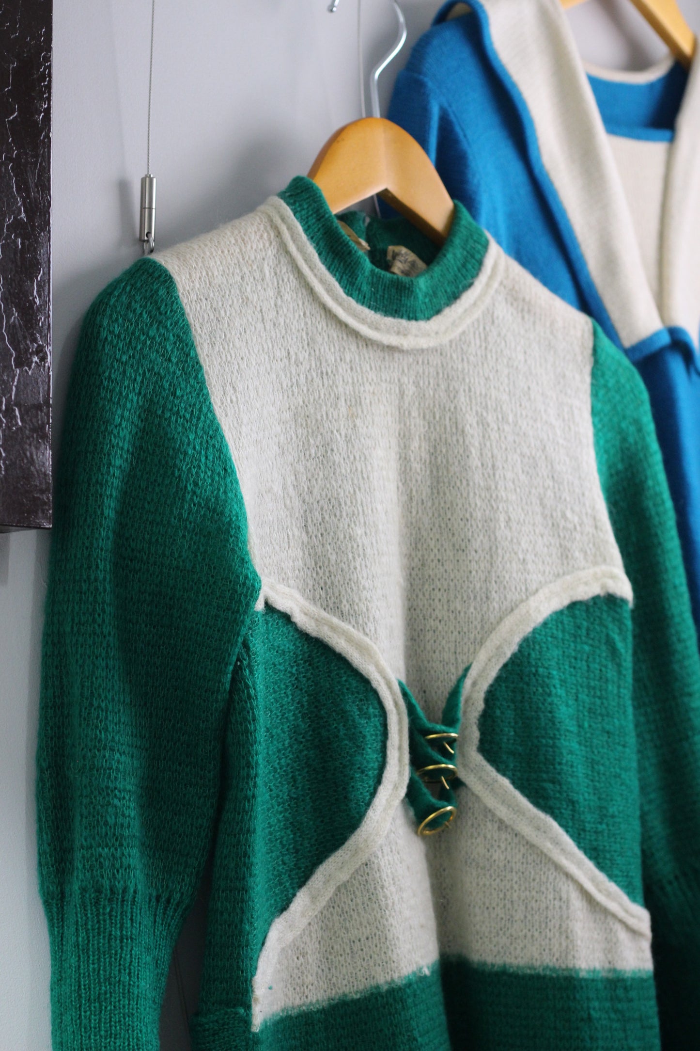 Vintage Retro Knit One-Piece x3点