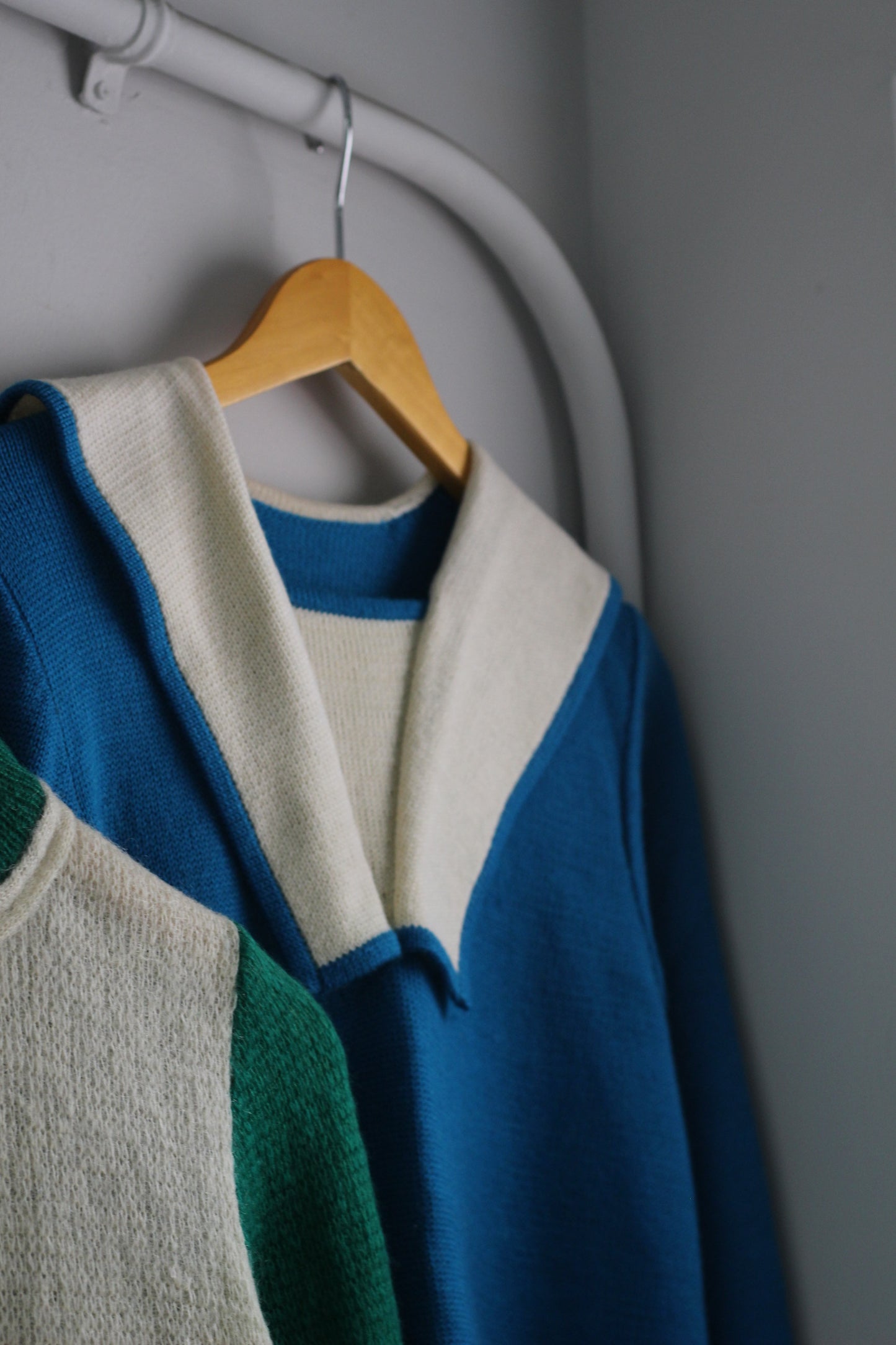 Vintage Retro Knit One-Piece x3点