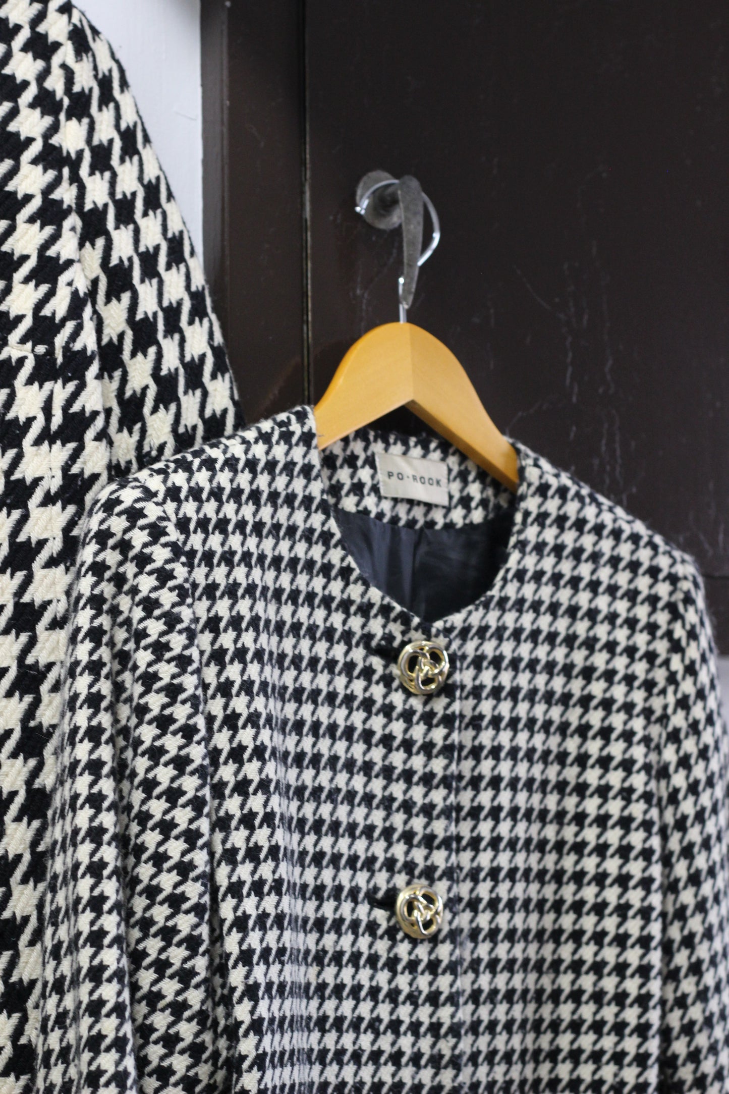 Vintage ladies Houndstooth Jacket & Coat x4点