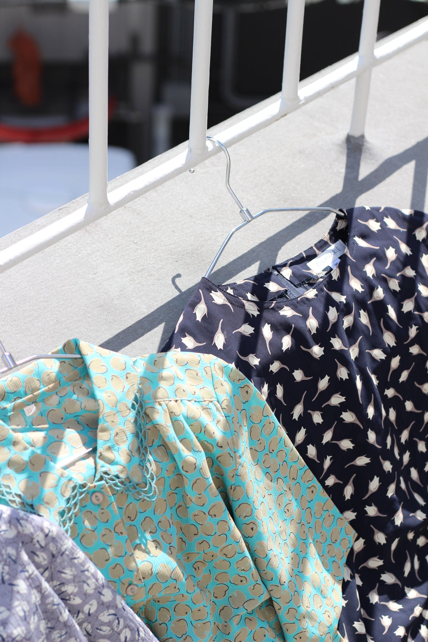 Vintage Blue Design Short Sleeve Blouse x10点