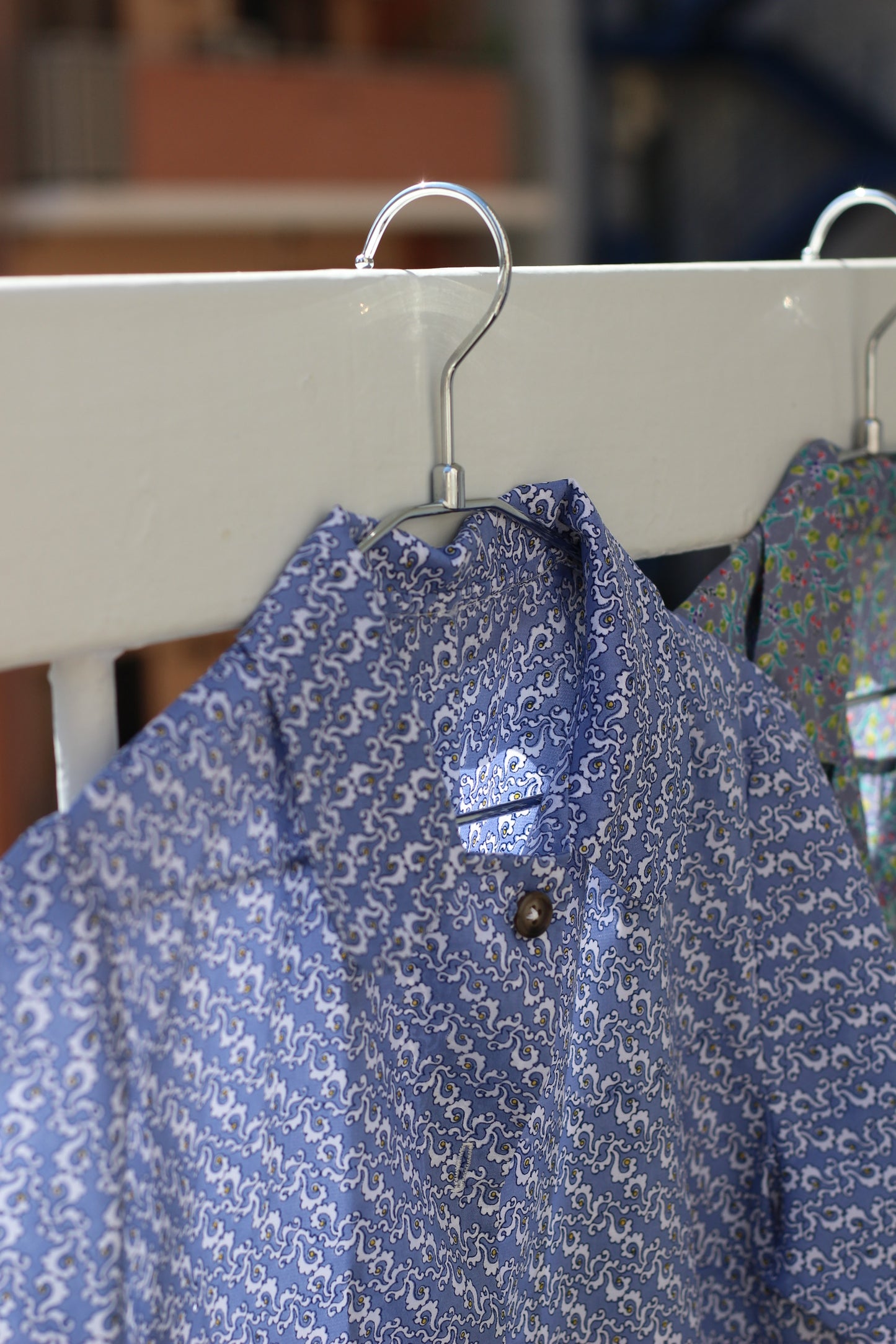 Vintage Blue Design Short Sleeve Blouse x10点
