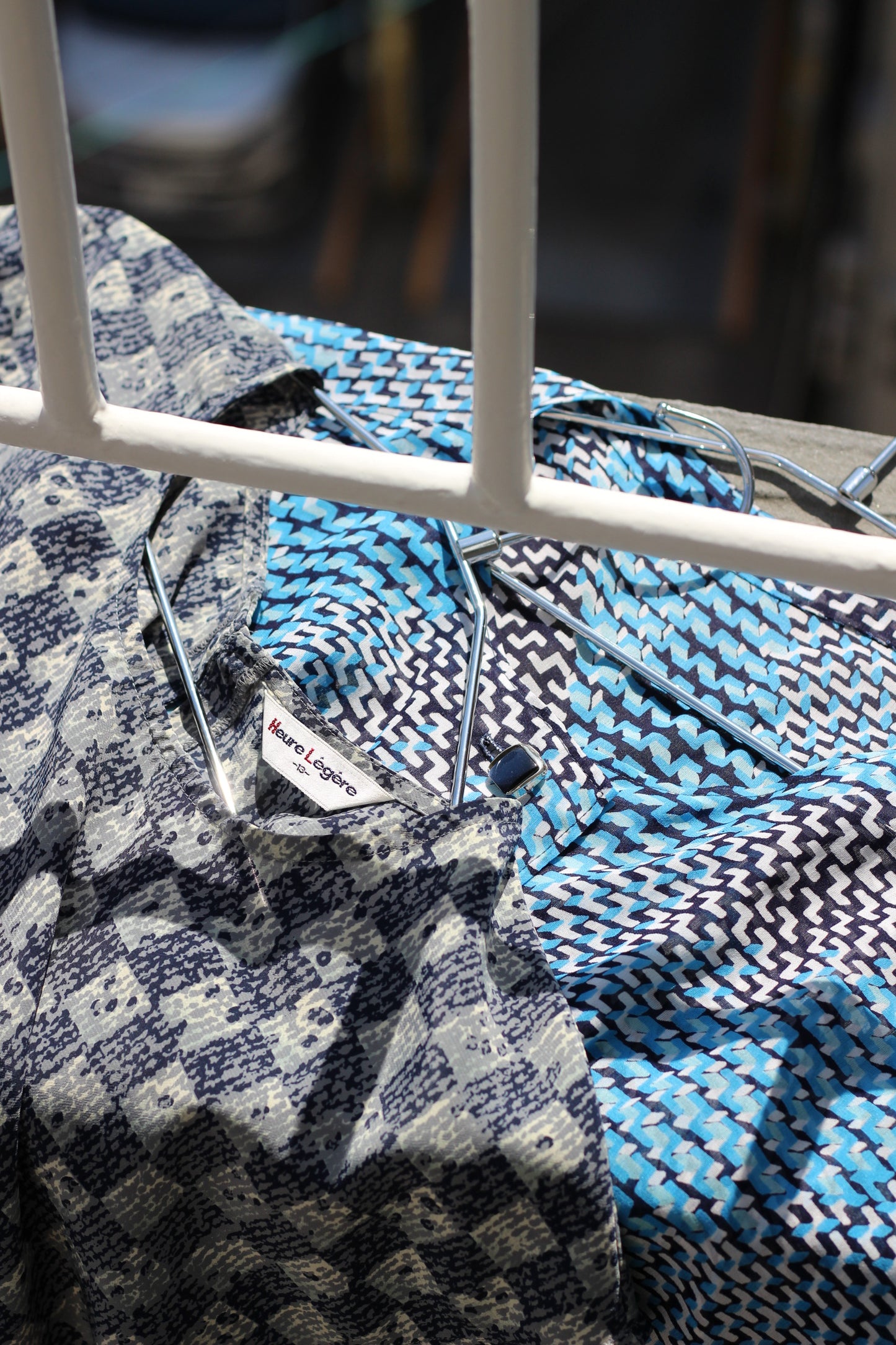 Vintage Blue Design Short Sleeve Blouse x10点