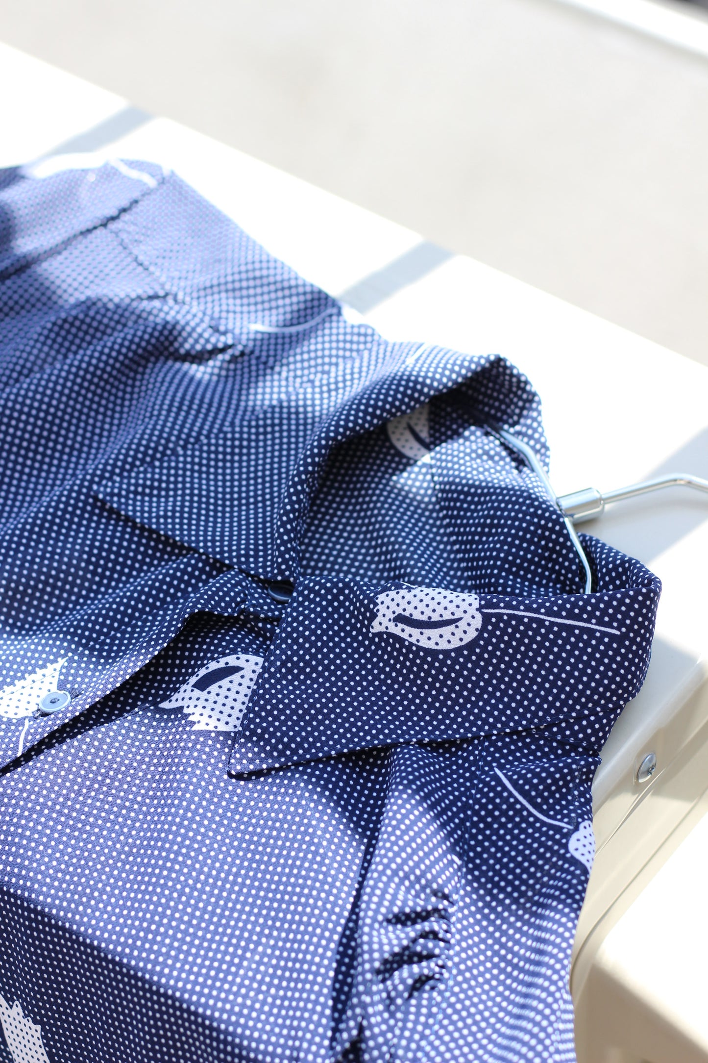 Vintage Blue Design Short Sleeve Blouse x10点