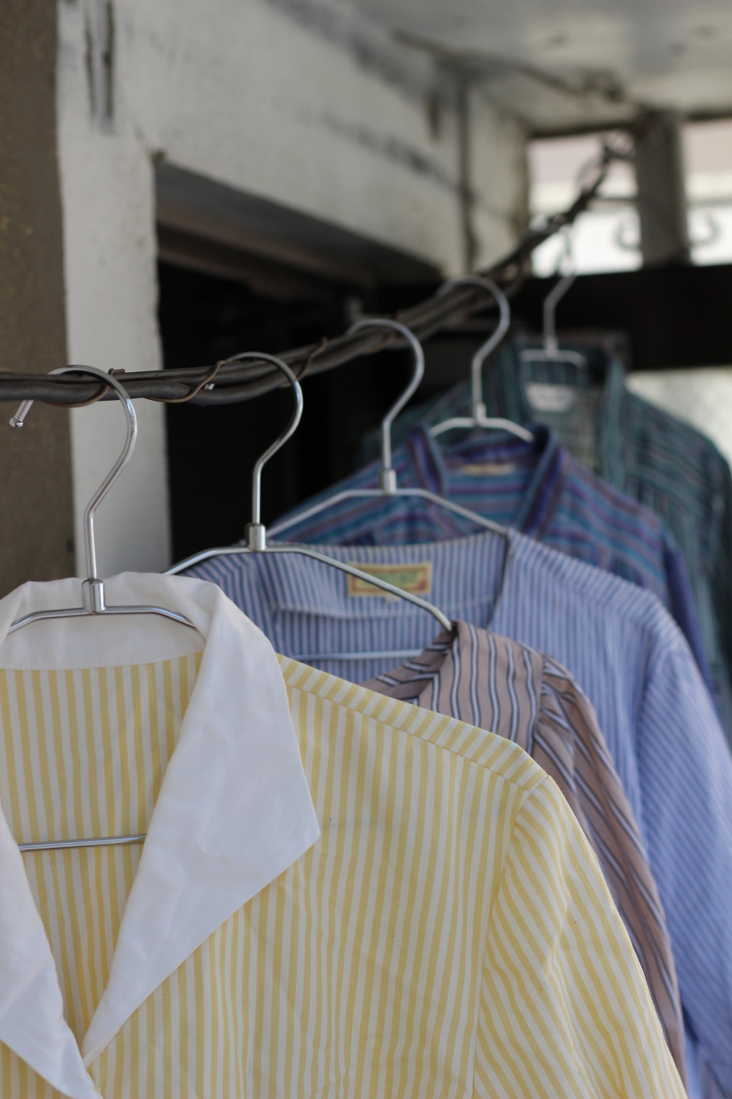 Vintage Stripe Short Sleeve Blouse x5点