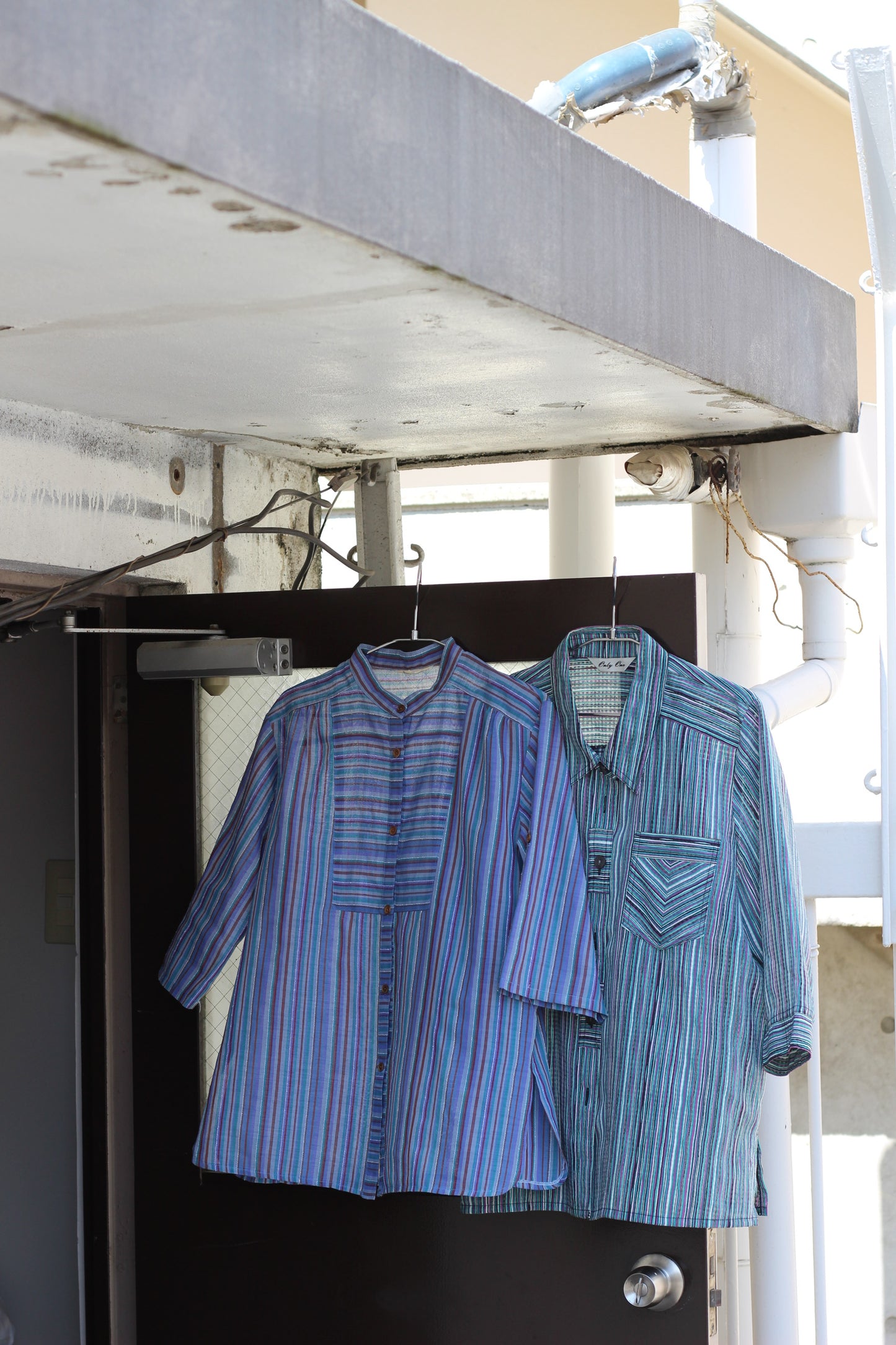 Vintage Stripe Short Sleeve Blouse x5点