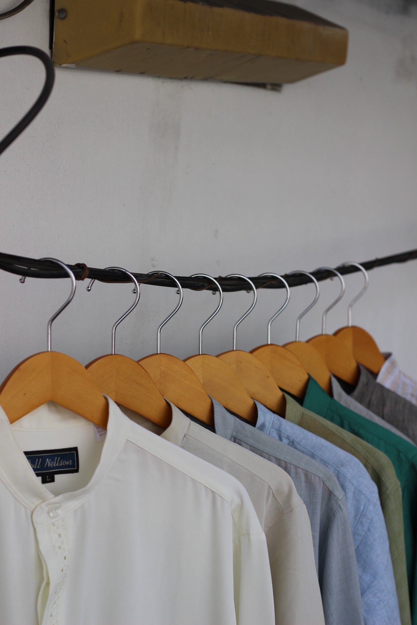Men's basic Stand Collar Long Sleeve Shirt x9点